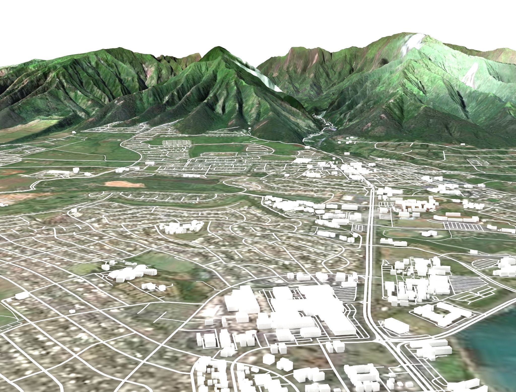 Hawai Maui Island 3D model_5