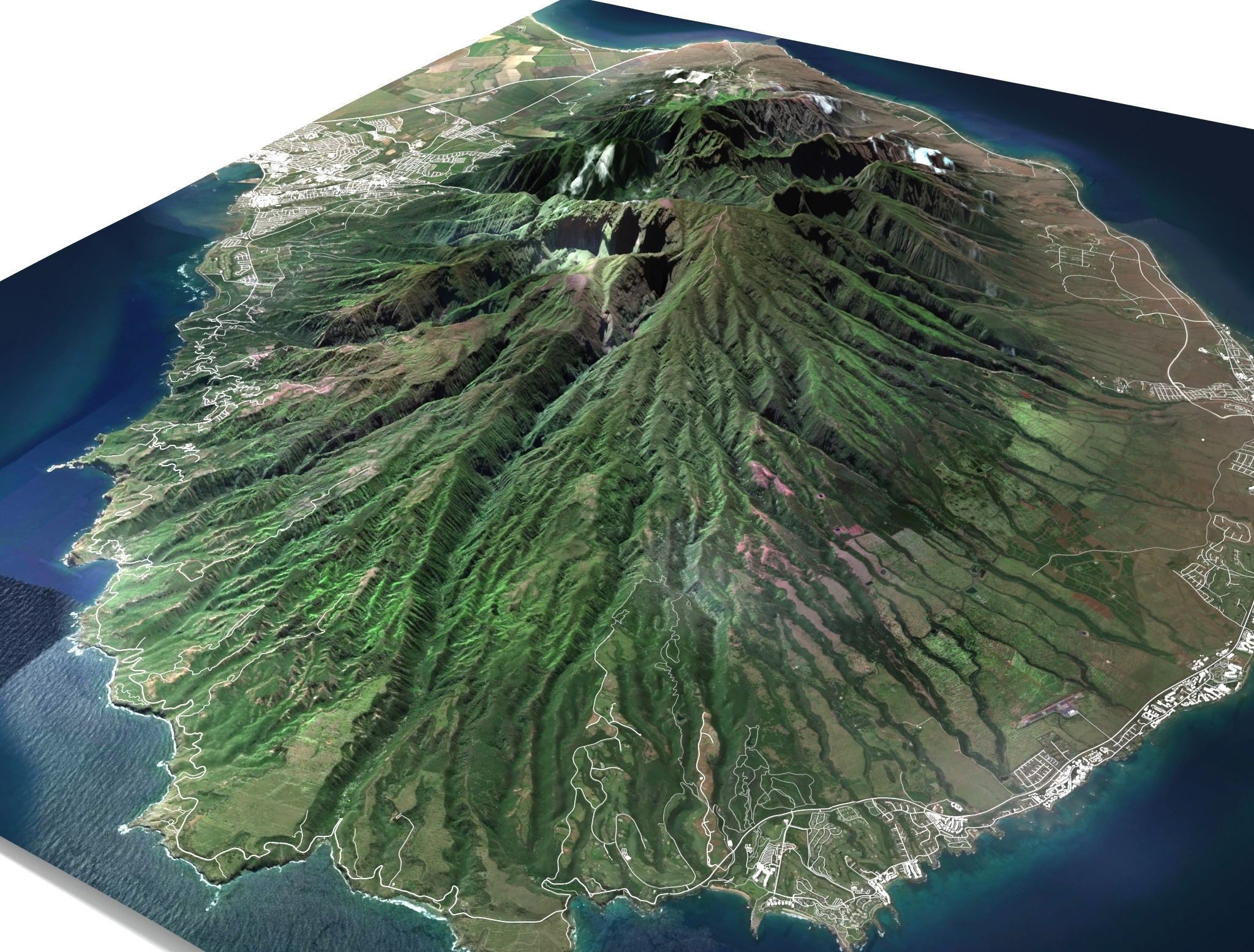Hawai Maui Island 3D model_4