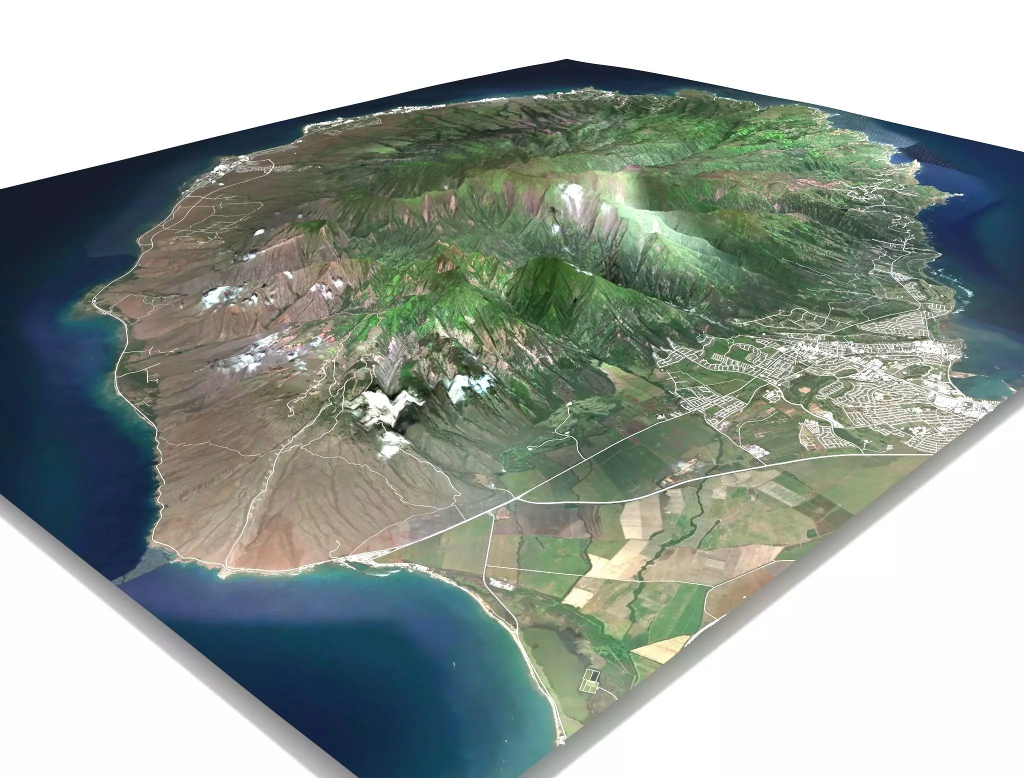 Hawai Maui Island 3D model_0