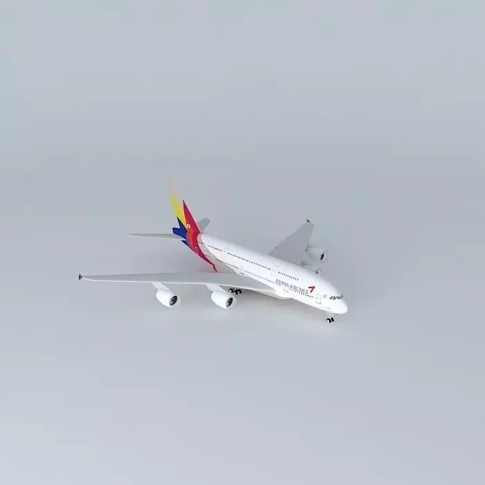 Asiana Airlines Asiana Airlines Airbus A380 841 2014 Free 3D model