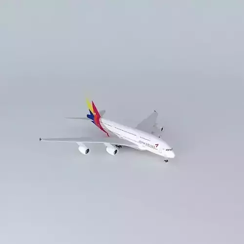 Asiana Airlines Asiana Airlines Airbus A380 841 2014 Free 3D model