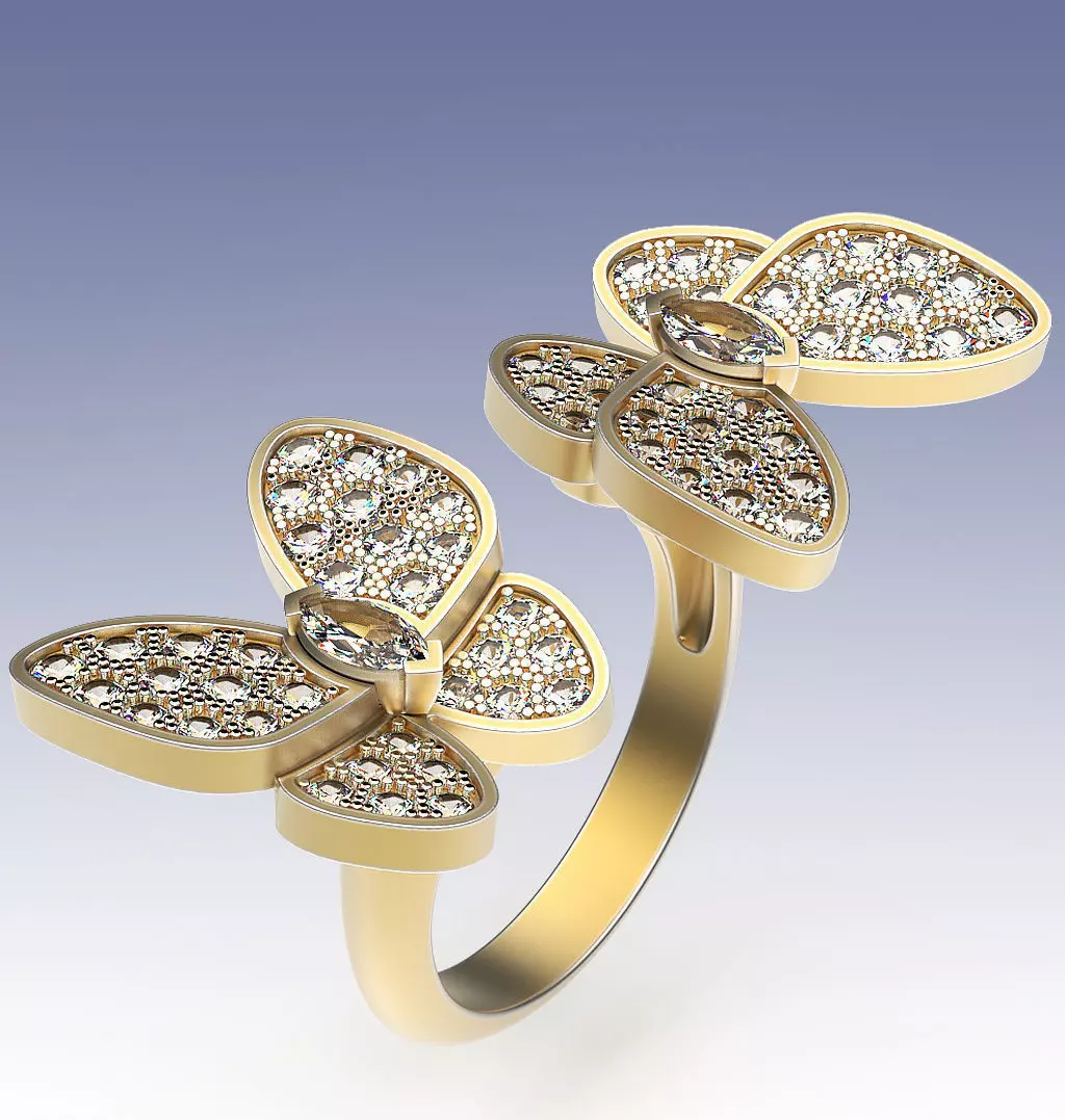 Ring Flying Beauties 3D print model