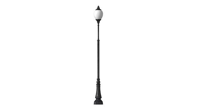 Antique lamp post 3D model