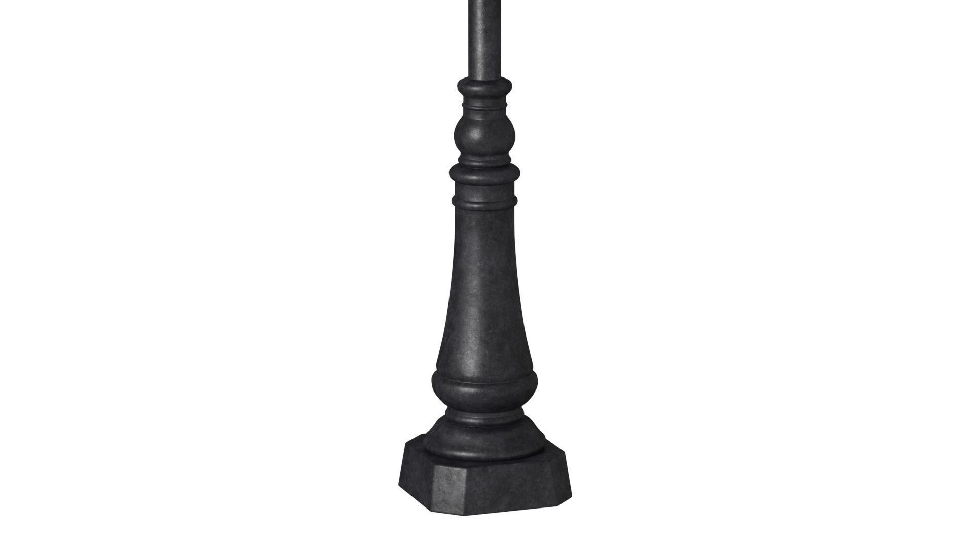 Antique lamp post 3D model_4