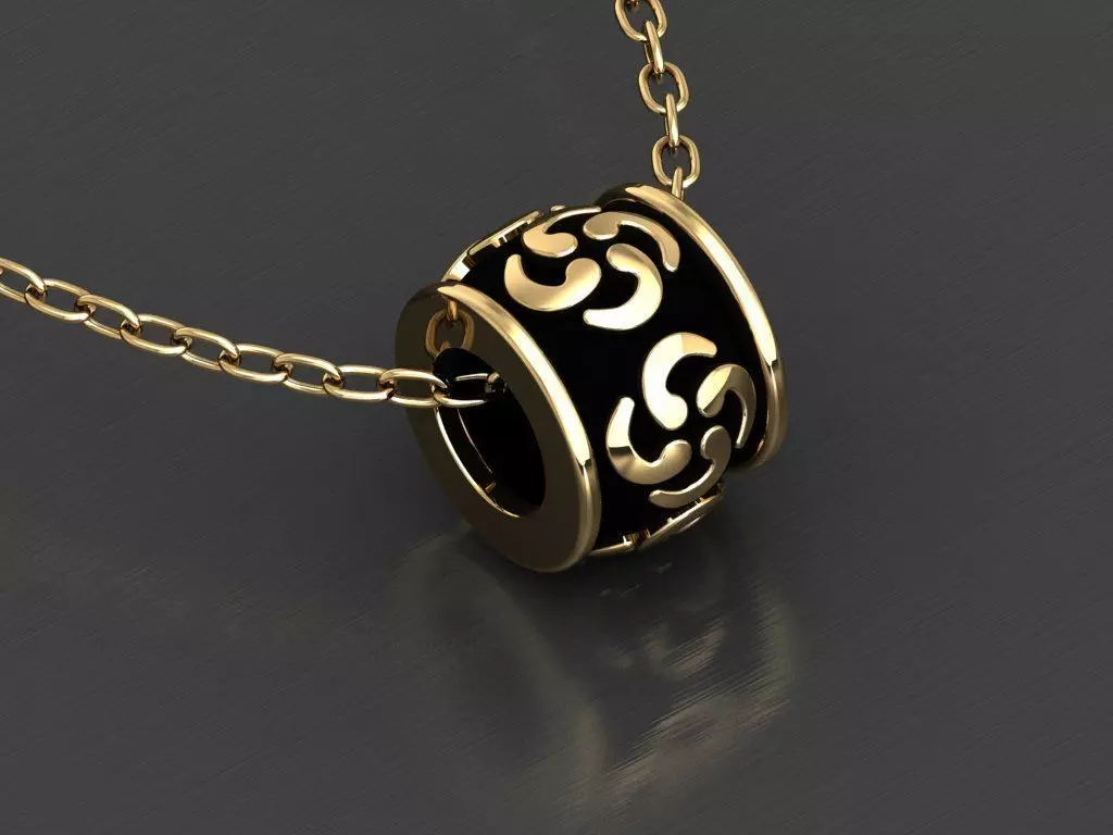 H153- Diamond NECKLACE 3D print model_0