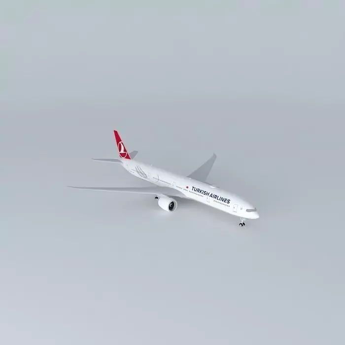 Turkish Airlines Turk Hava Yolları Boeing 777 3F2 ER TC JJU ... Free 3D model