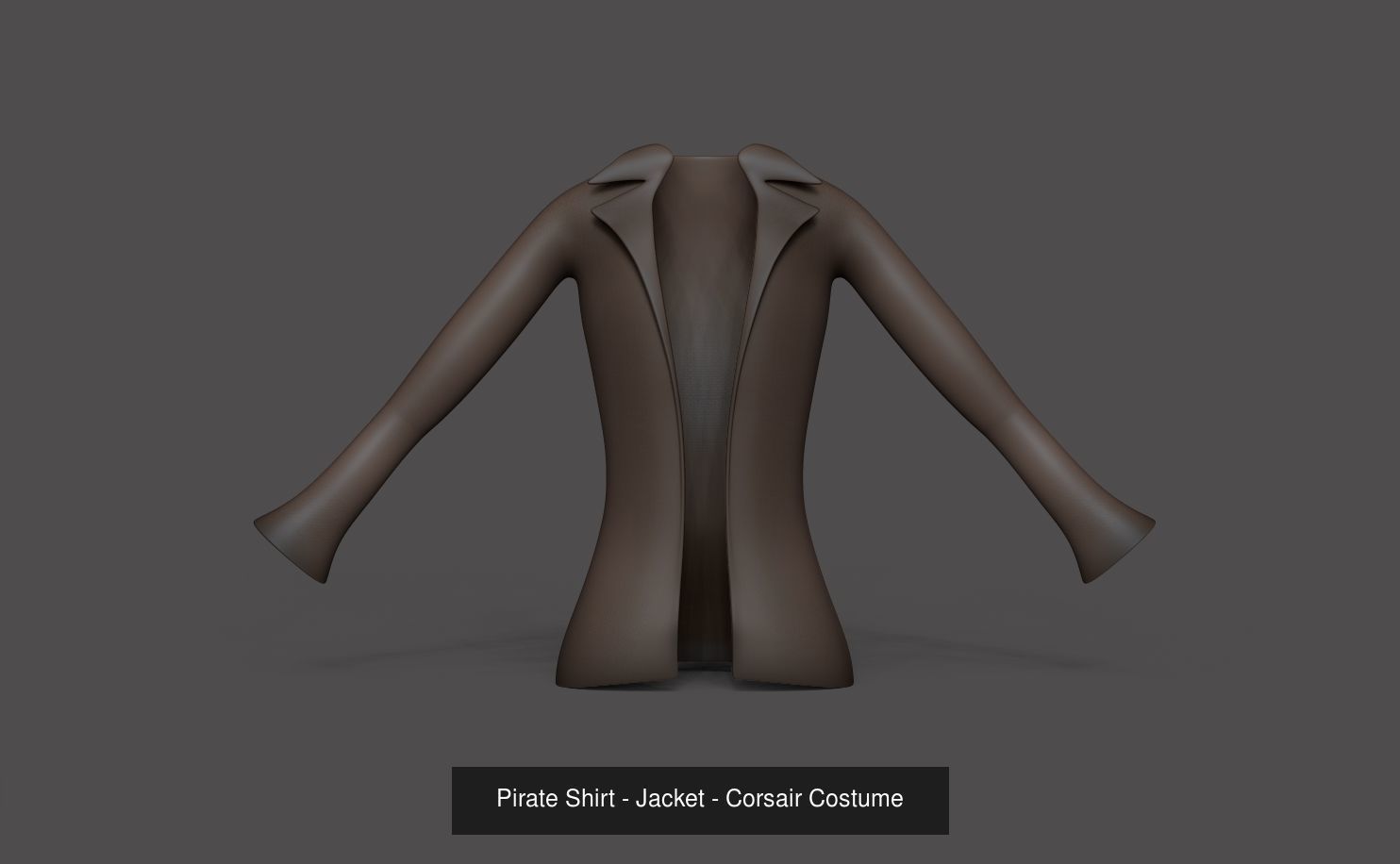 Pirate Outfit Pack - Human Character Costume 3D Model Collection_2