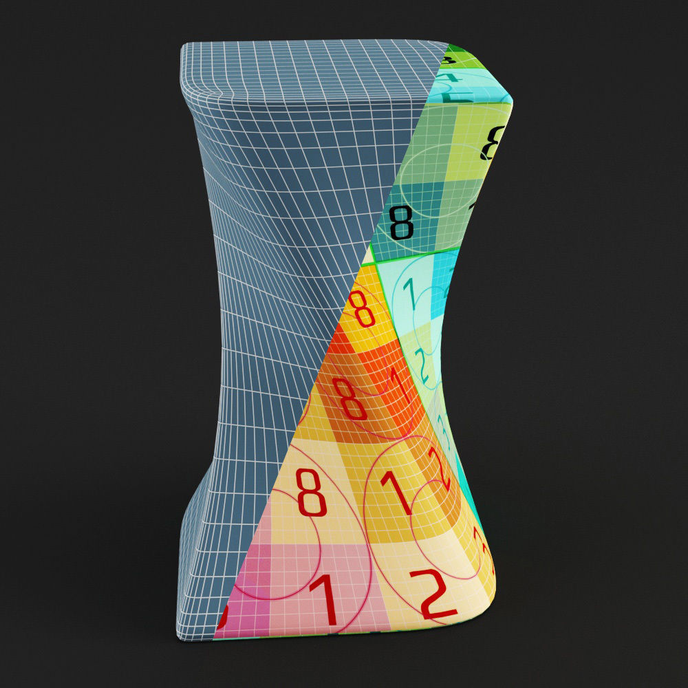 Hakon side table 3D model_3