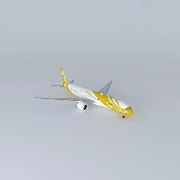 Scoot Boeing 787 9 Dreamliner 9V OJA Dream Start 2015 Wi Fi... Free 3D model