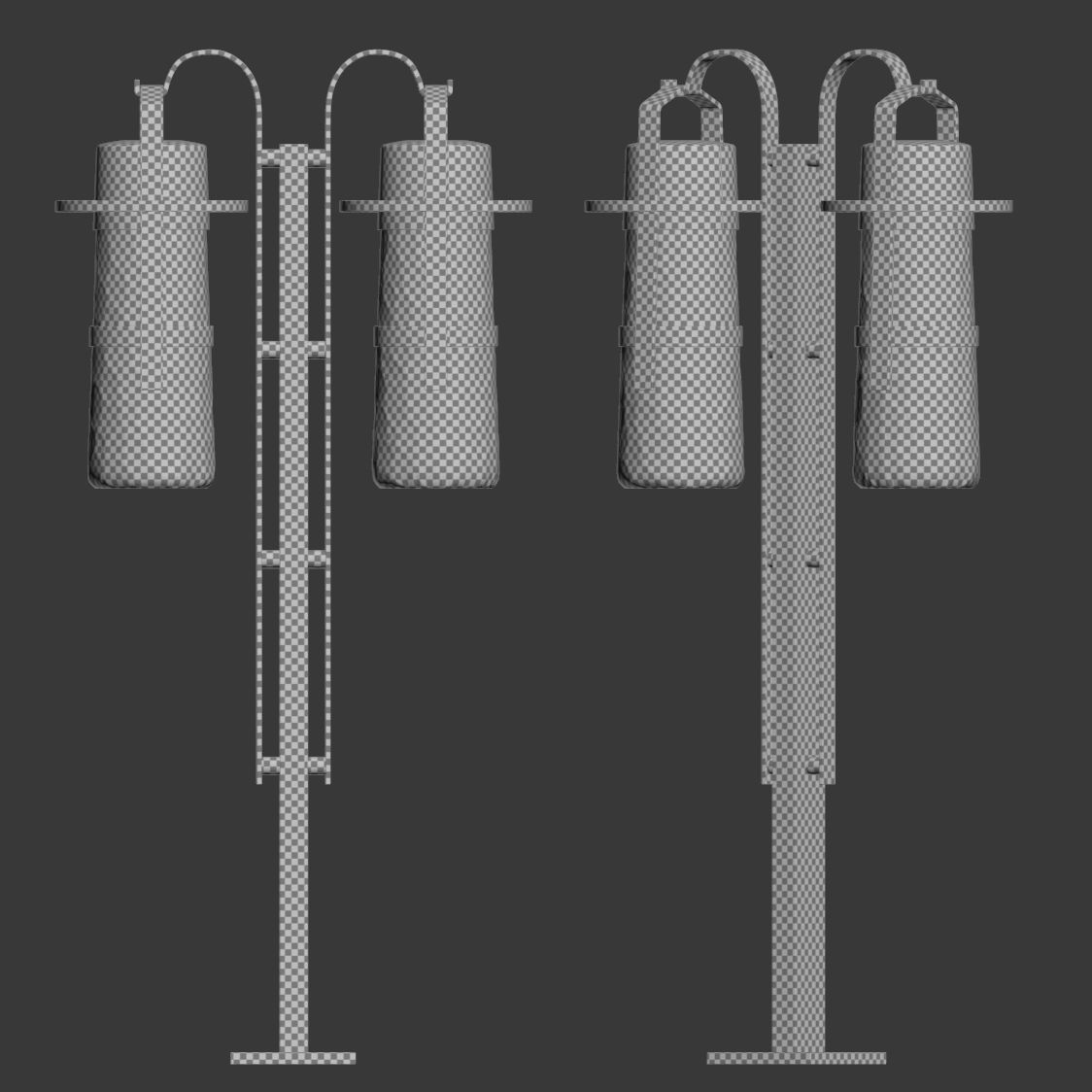 Balthus outdoor dual light  3D model_9