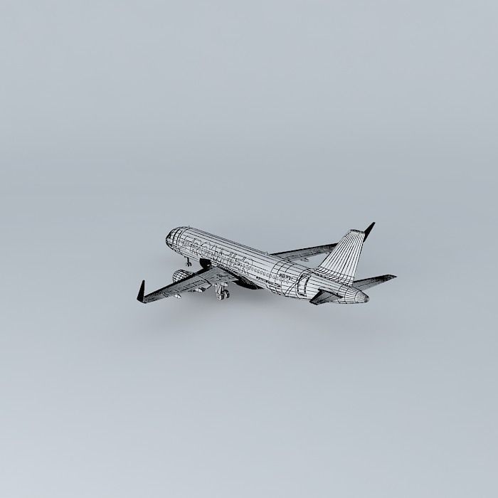 Frontier Airlines Airbus A320 214 New Livery 2014 Sharklets  ... Free 3D model_4