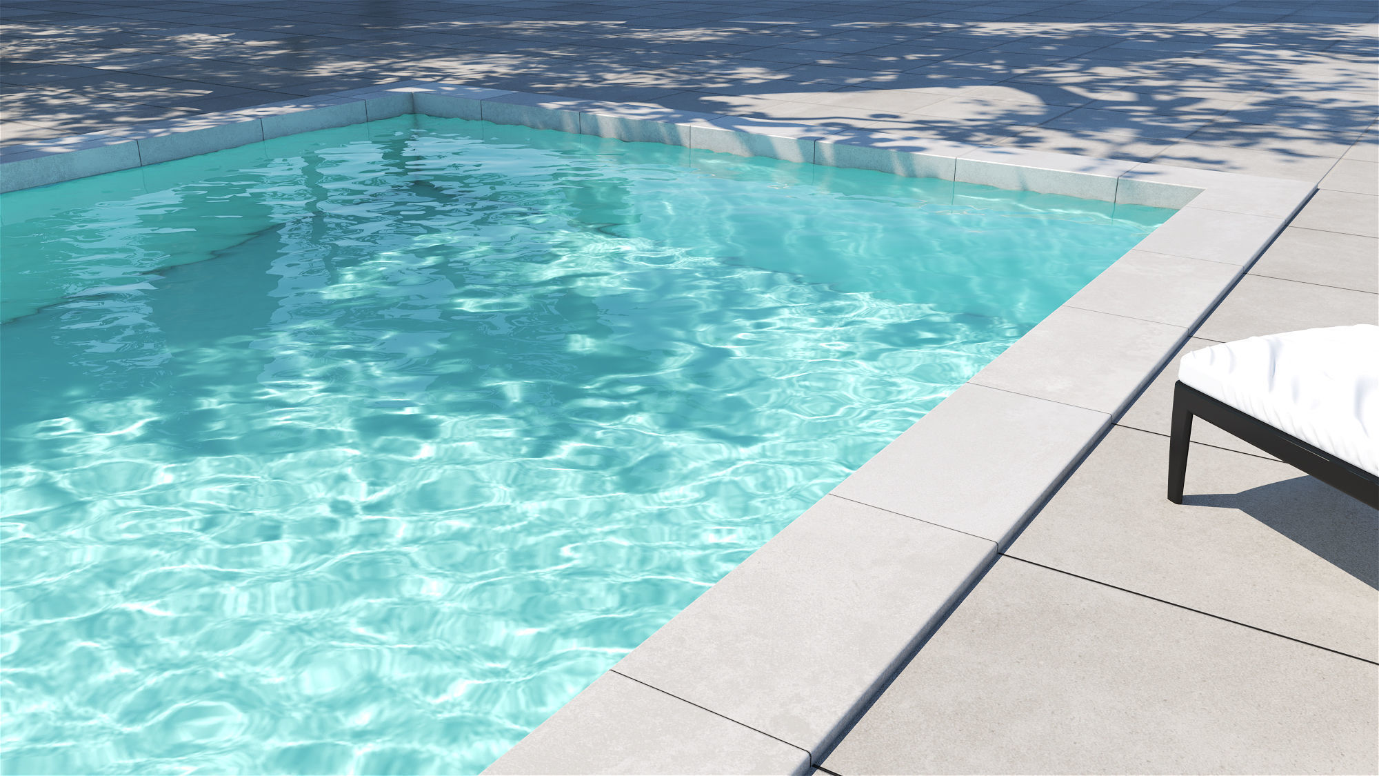 2 Versions Animated Pool Summer Vibes 3D model_0