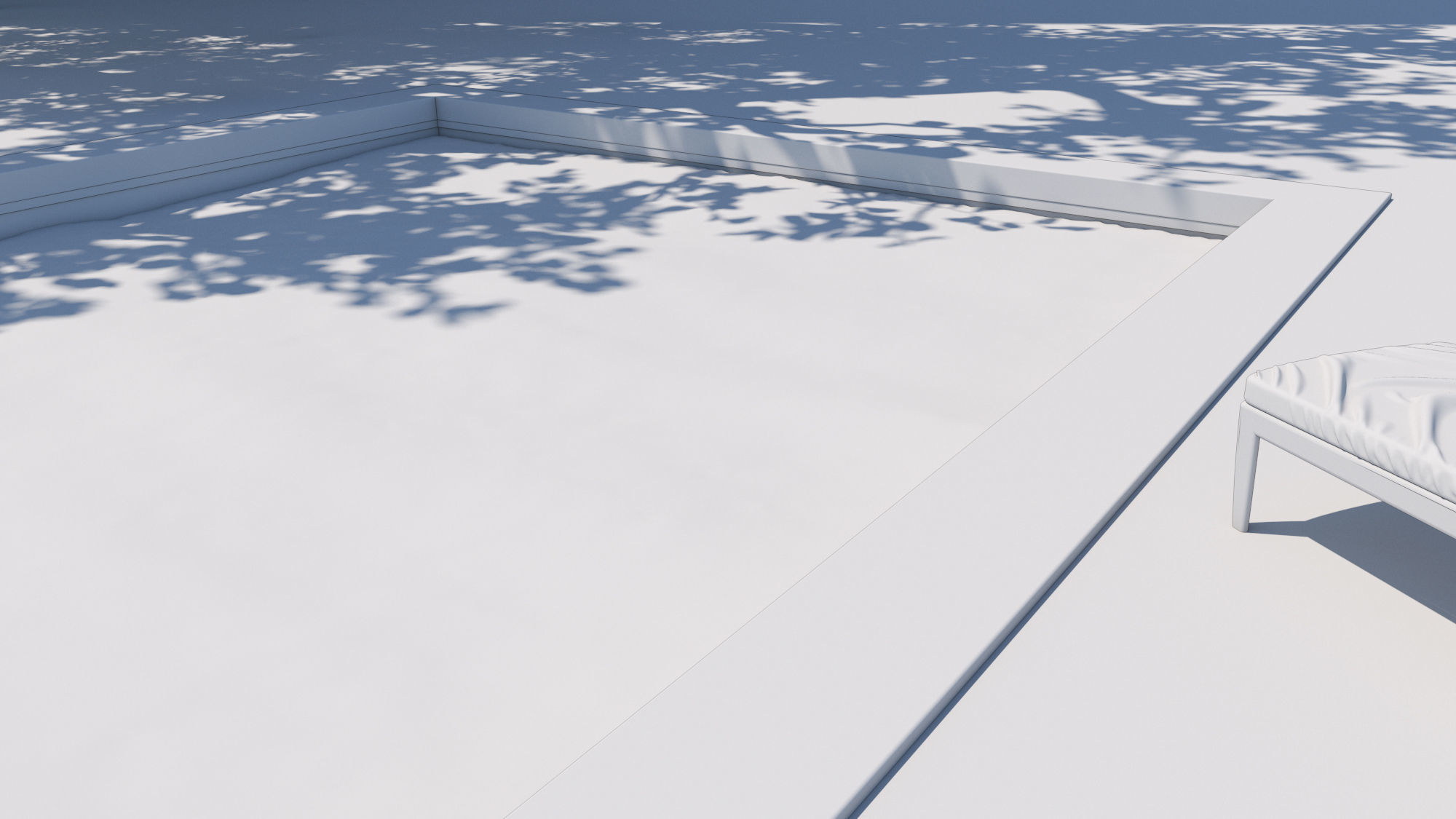 2 Versions Animated Pool Summer Vibes 3D model_7