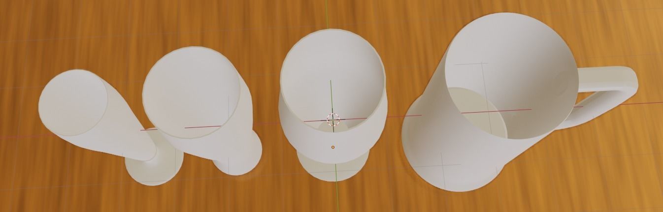 Set of beer glasses 3D model_32