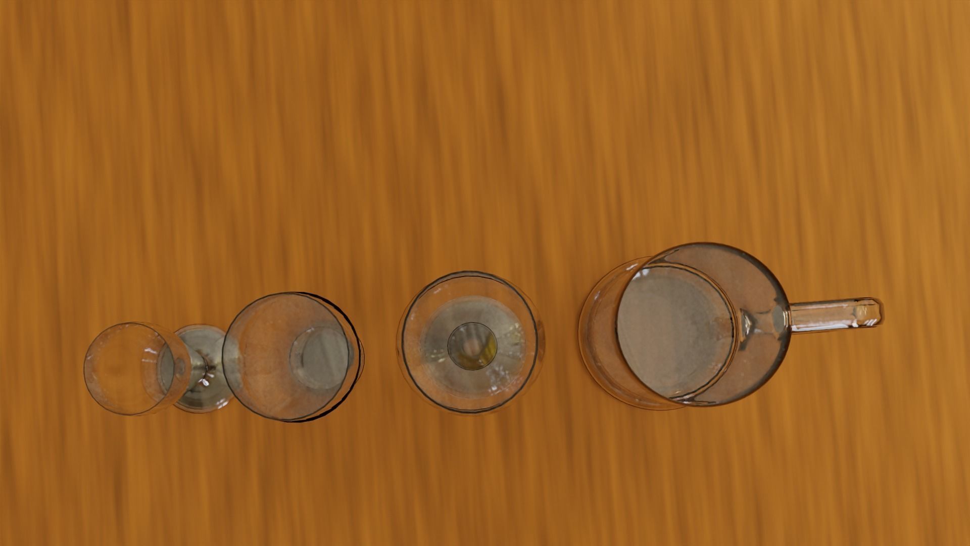 Set of beer glasses 3D model_4