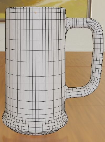 Set of beer glasses 3D model_15