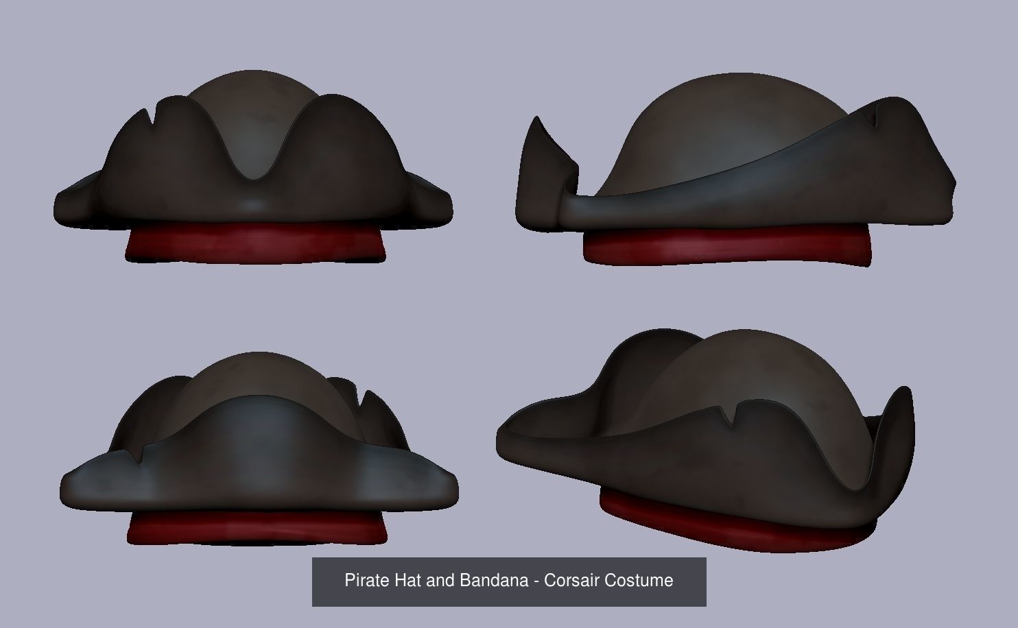 Head Acessories - Character Customization 3D Model Collection_4