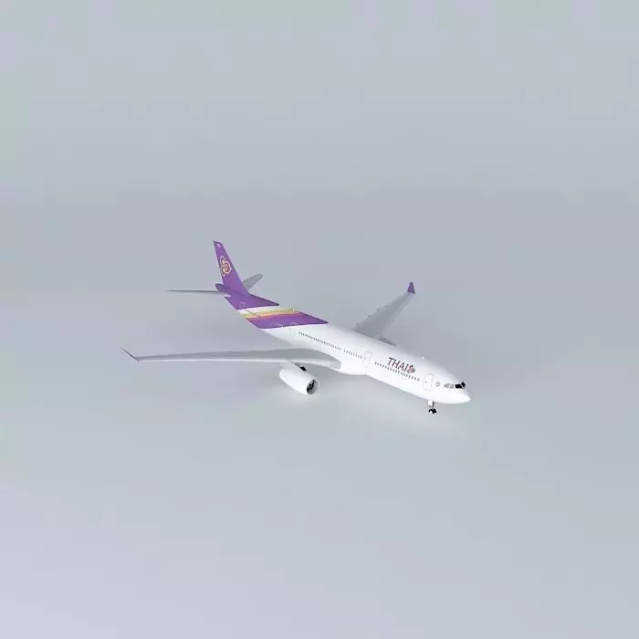 Thai Airways Airbus A330 343 2014 Free 3D model
