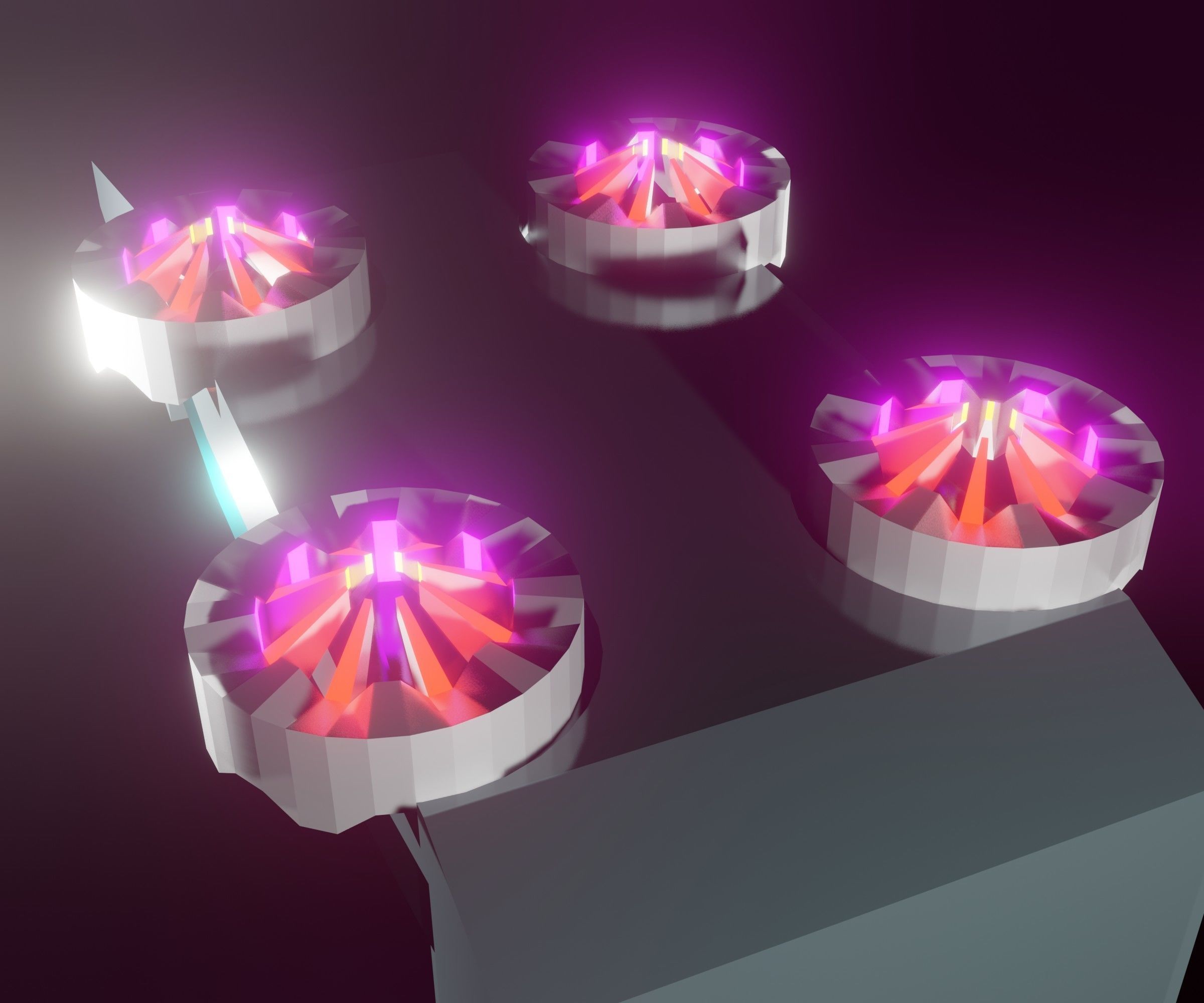 Car the Future Low-poly 3D model_3