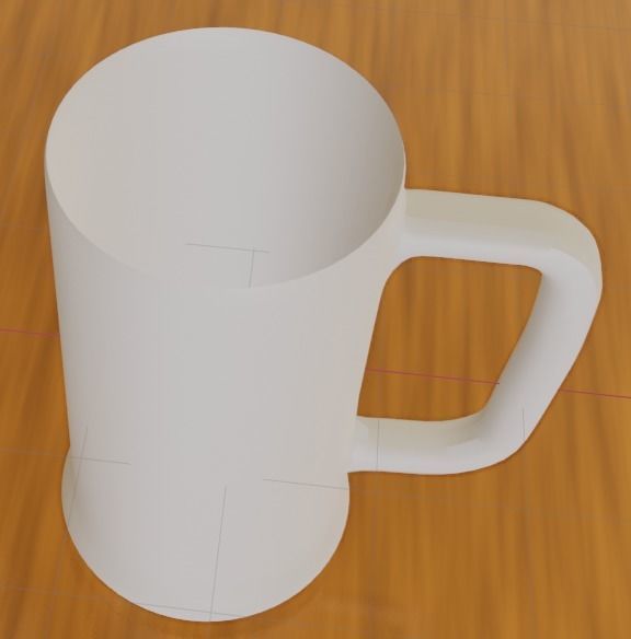 Mug of beer 3D model_6
