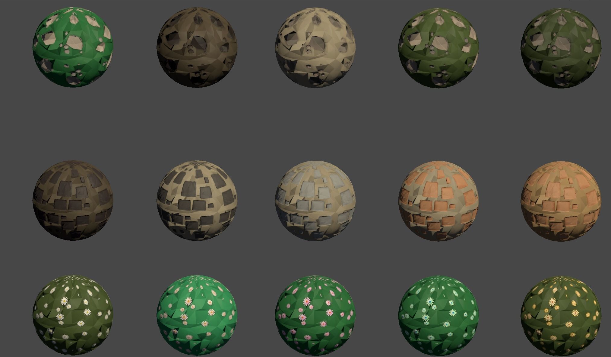 low poly terrain texture pack Pro 3D model_10