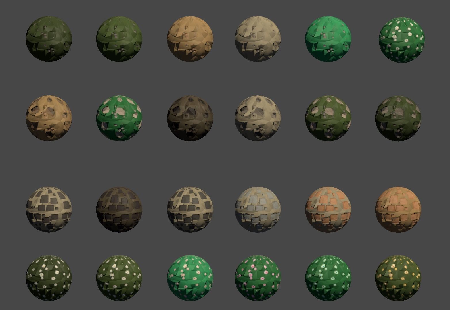 low poly terrain texture pack Pro 3D model_15