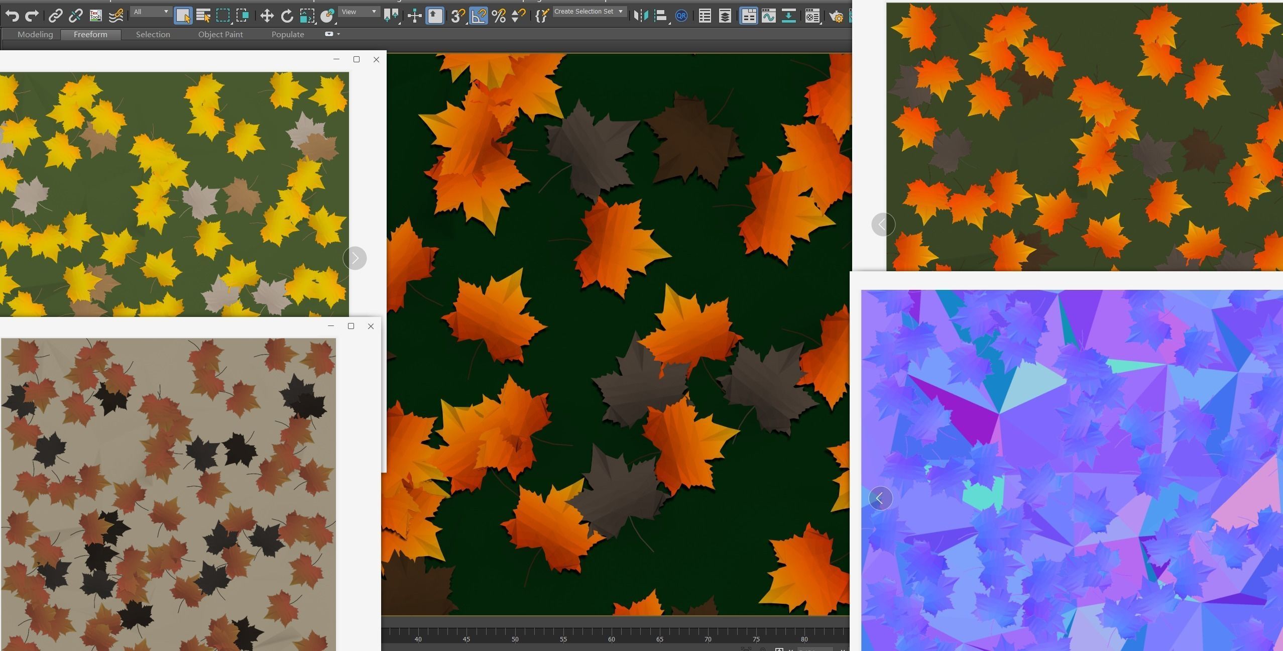 low poly terrain texture pack Pro 3D model_14