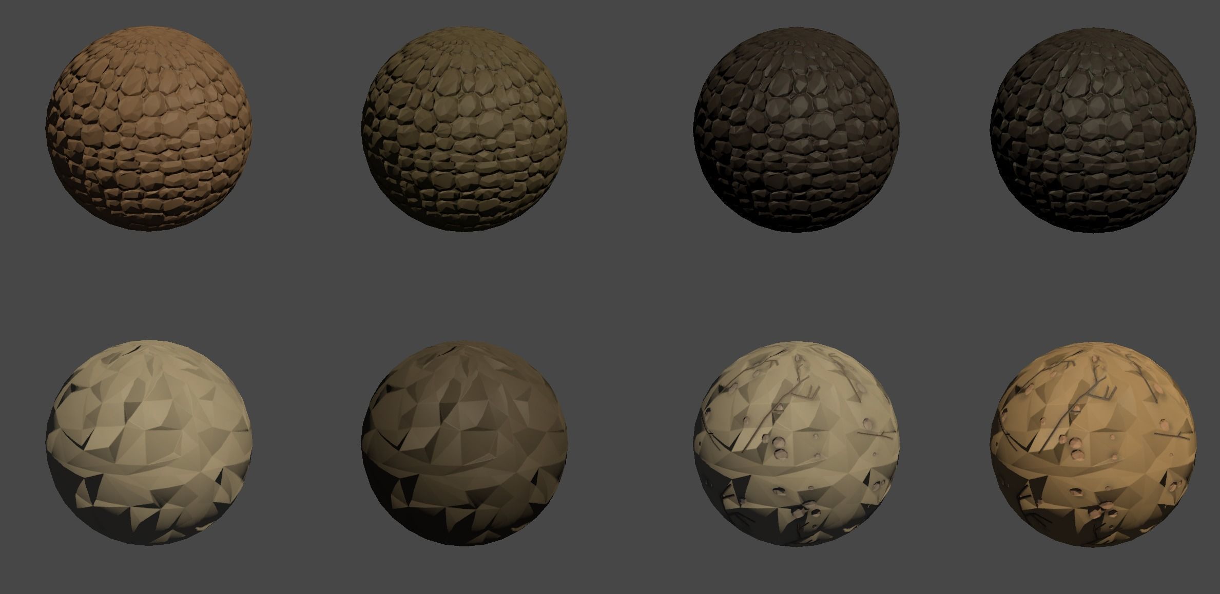 low poly terrain texture pack Pro 3D model_12