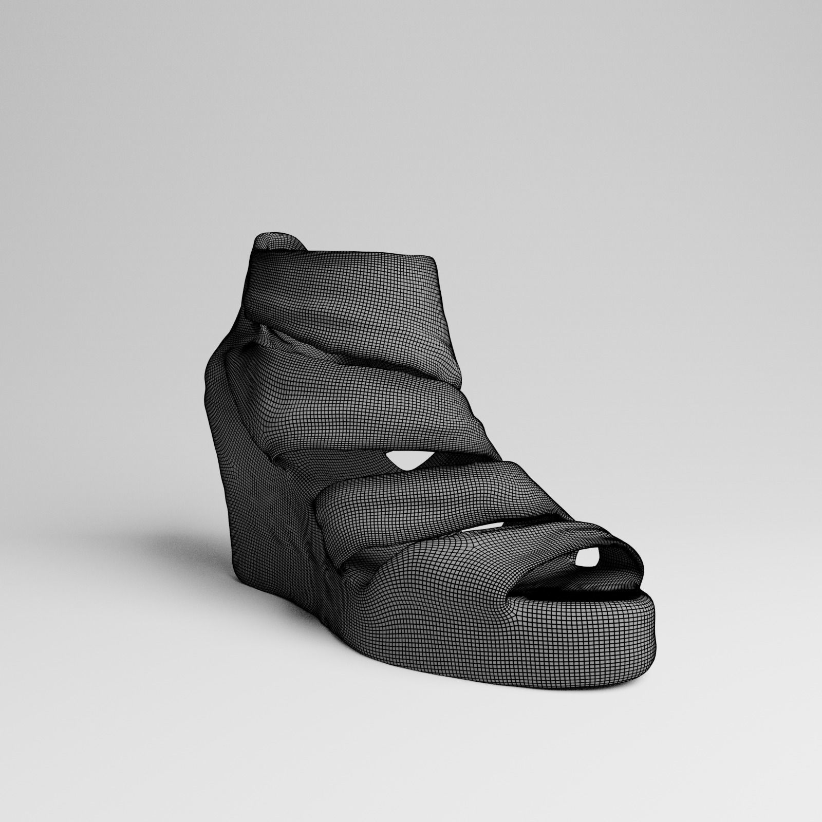 Womens Sandal 3d scan 3D model_2