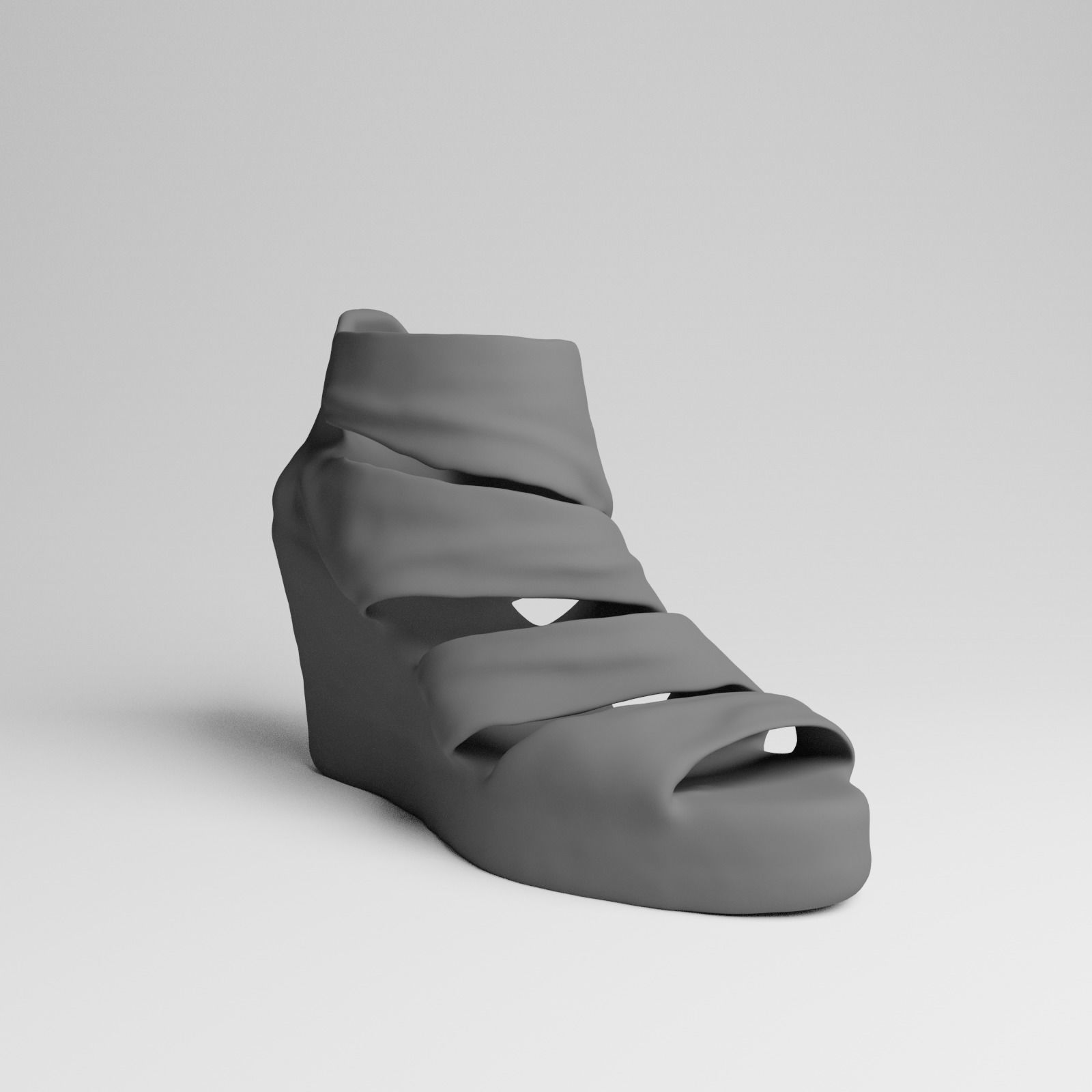 Womens Sandal 3d scan 3D model_3