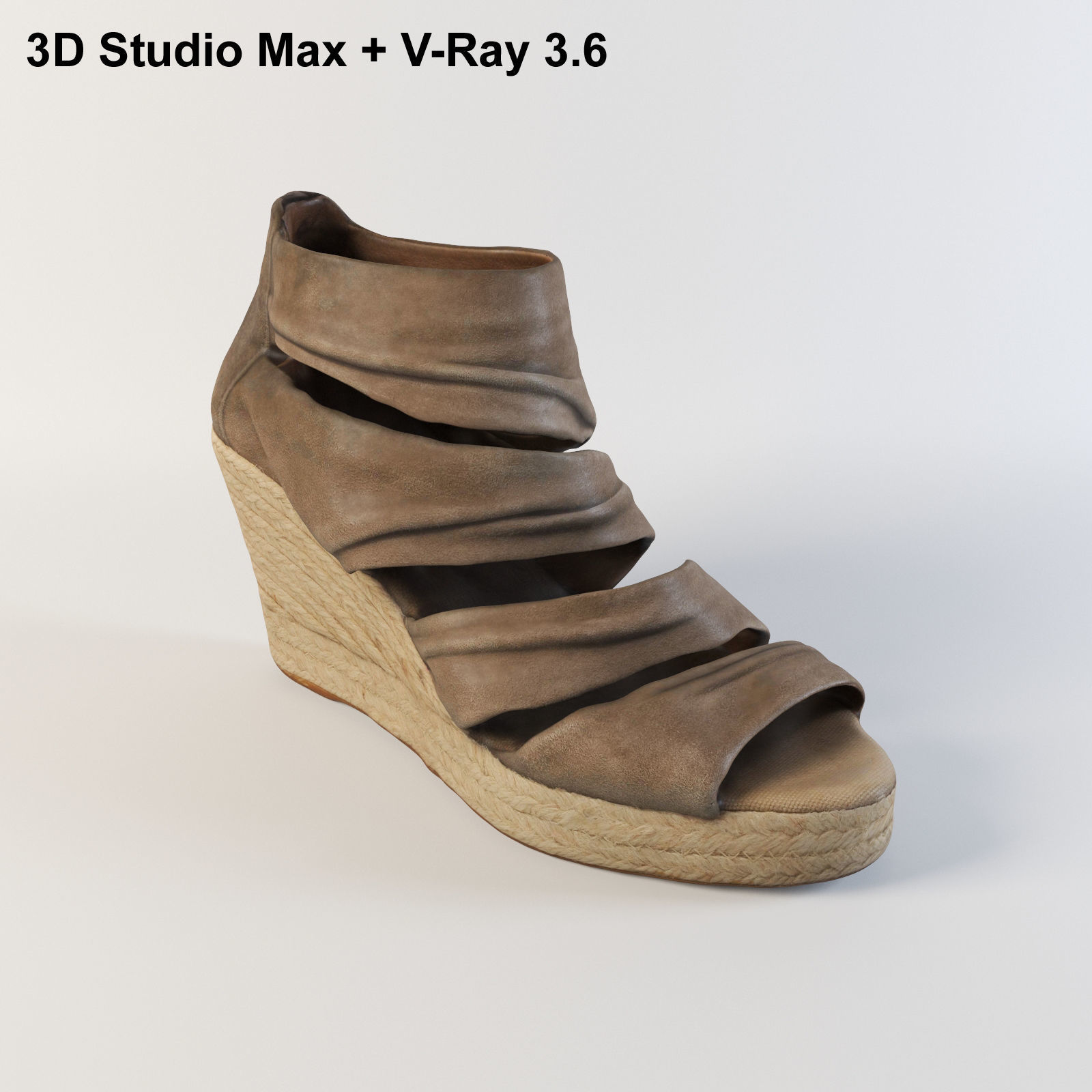 Womens Sandal 3d scan 3D model_1
