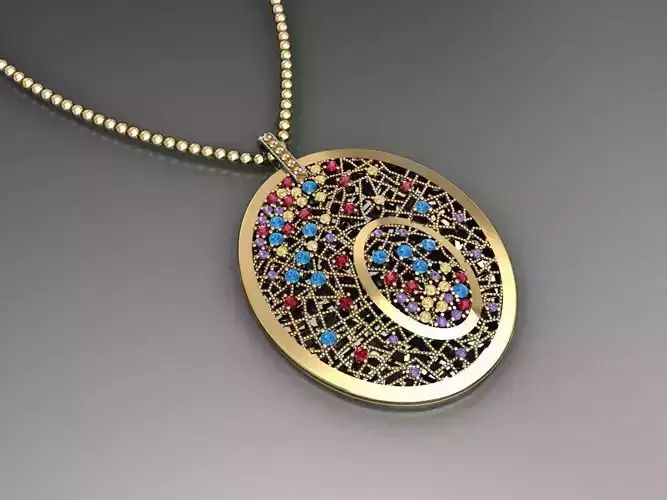 H191- Diamond  NECKLACE 