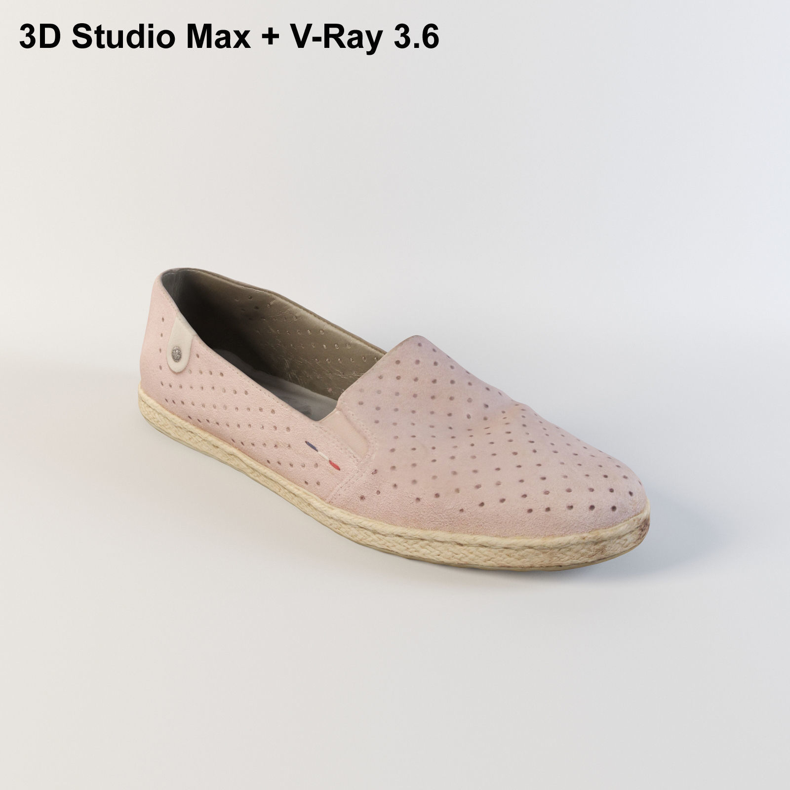 Light womens summer sandale  3D model_1