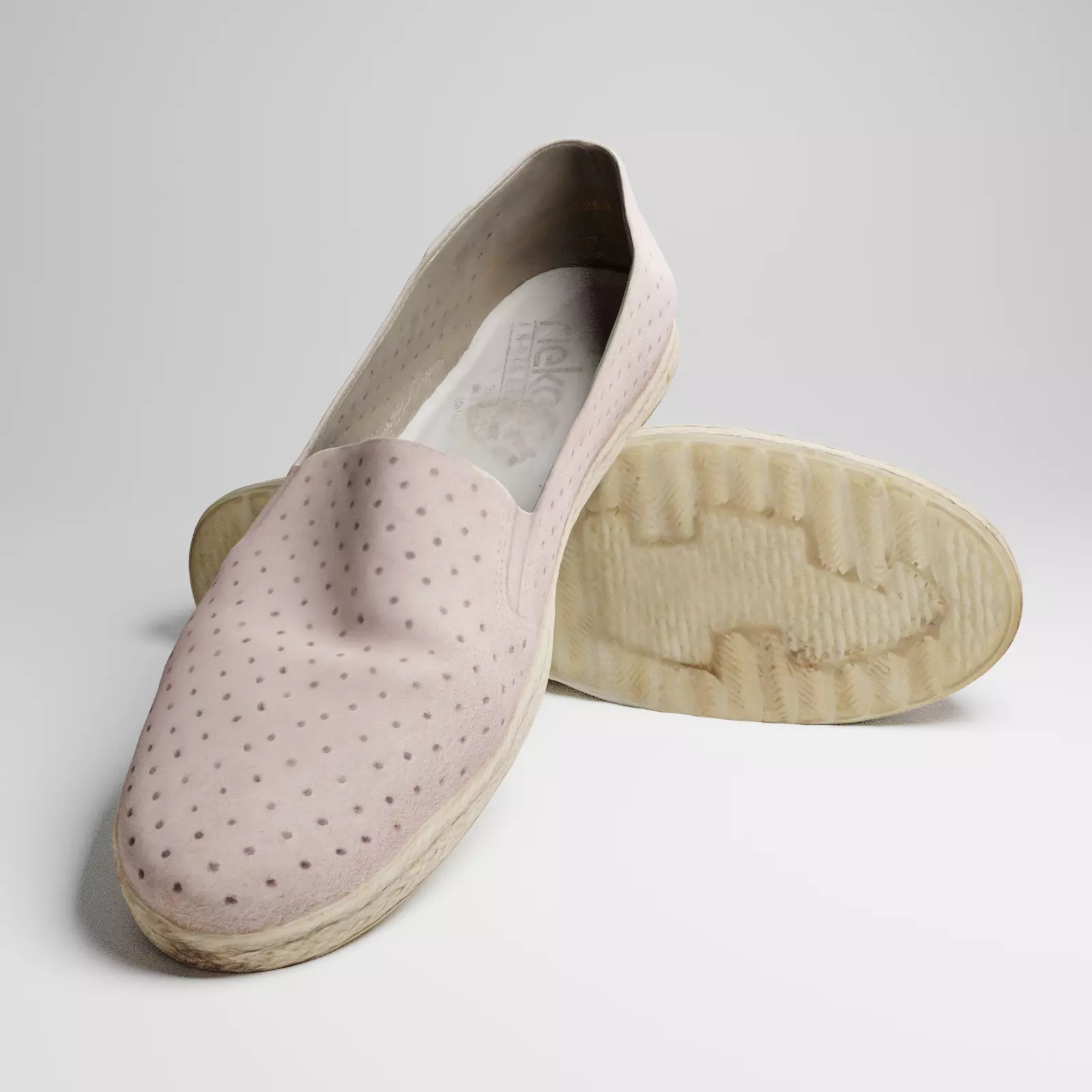 Light womens summer sandale  3D model_0