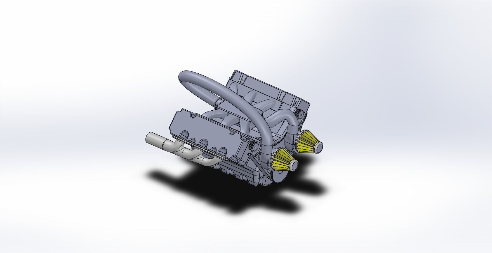 assembly and part for car engine 3D model_5