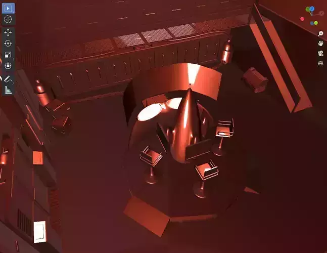 Spaceship interior 3D model