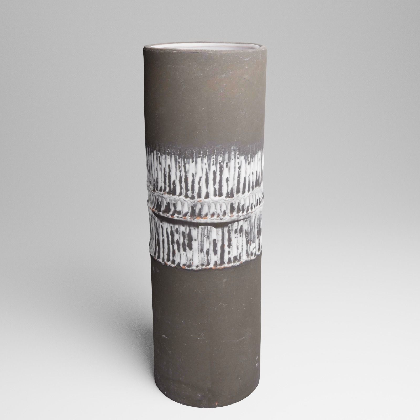 Ceramic Vintage Flower Vase 3d Scan 3D model_22