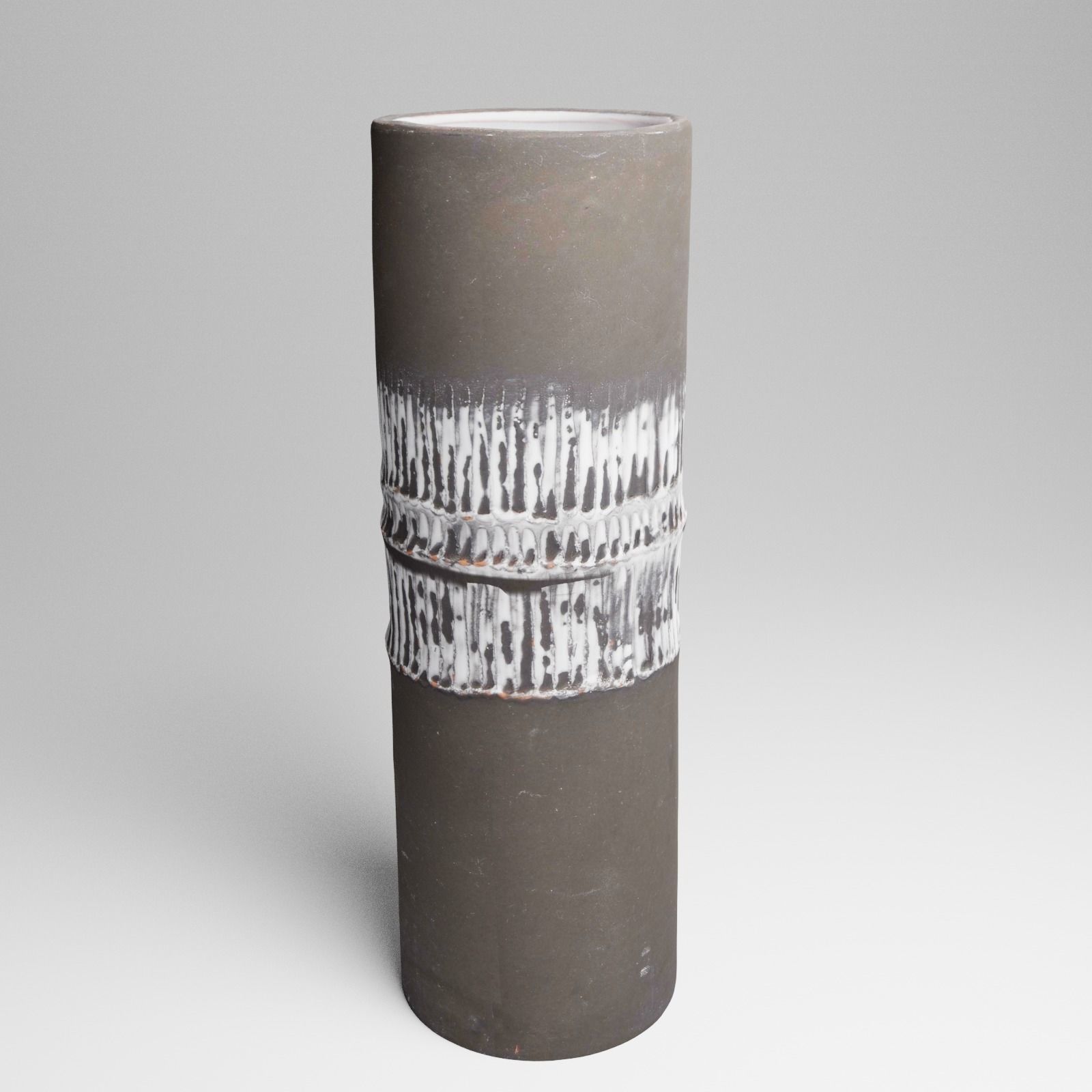 Ceramic Vintage Flower Vase 3d Scan 3D model_21