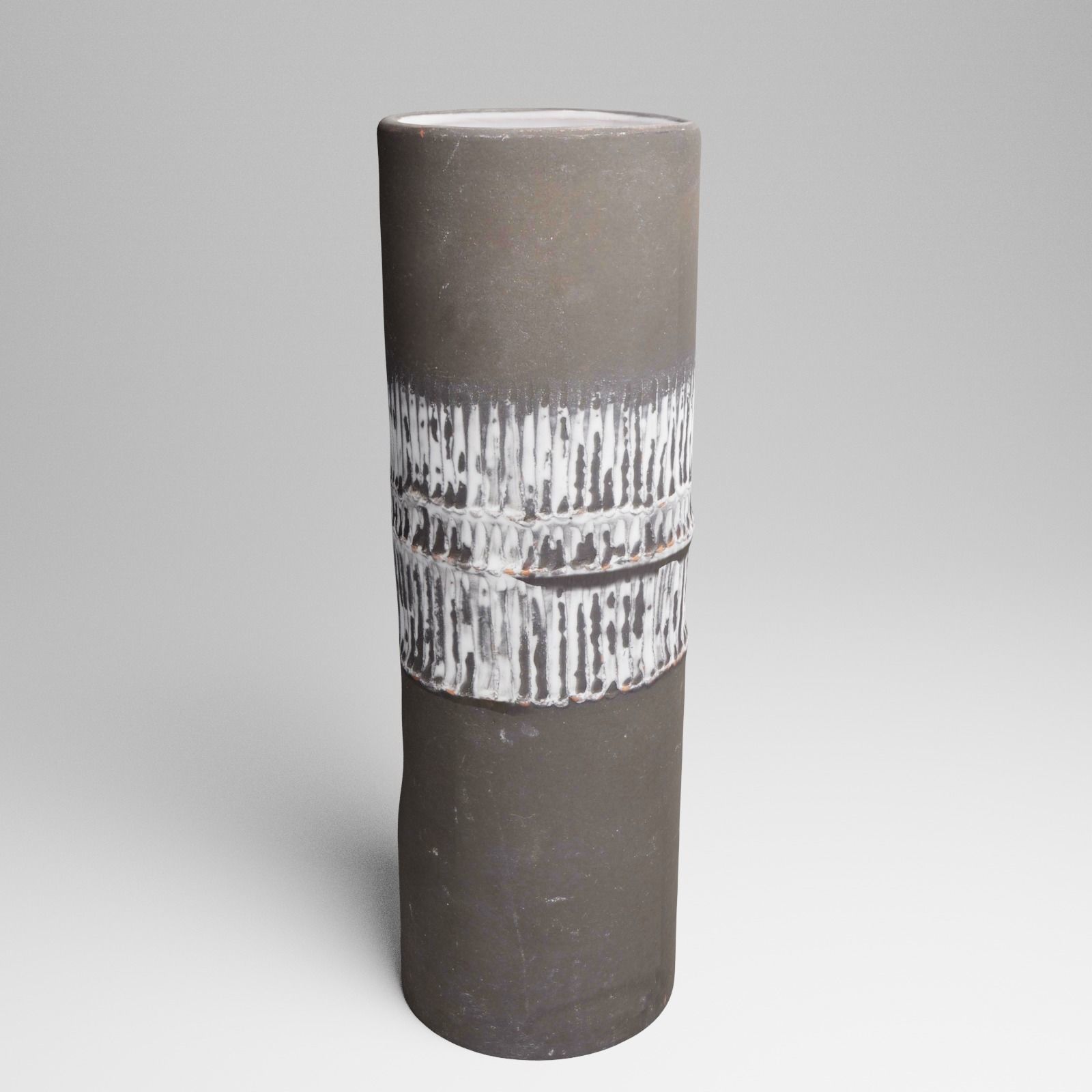 Ceramic Vintage Flower Vase 3d Scan 3D model_5