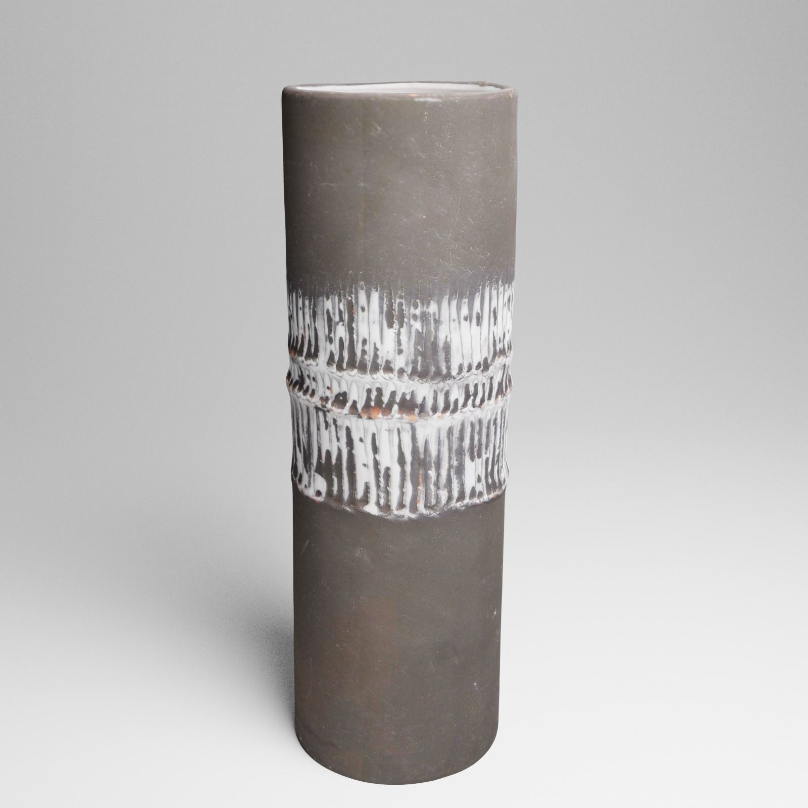 Ceramic Vintage Flower Vase 3d Scan 3D model_11