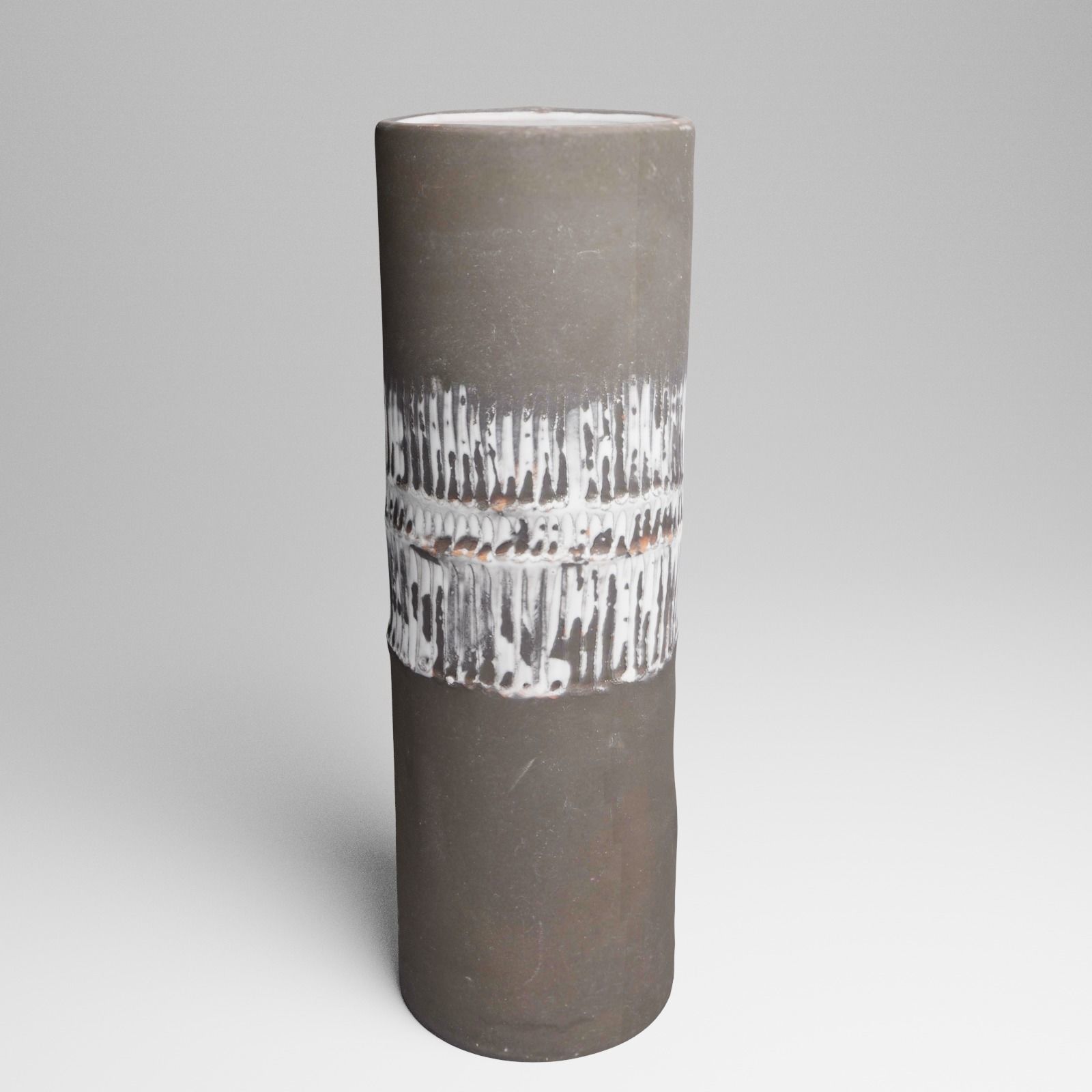 Ceramic Vintage Flower Vase 3d Scan 3D model_14