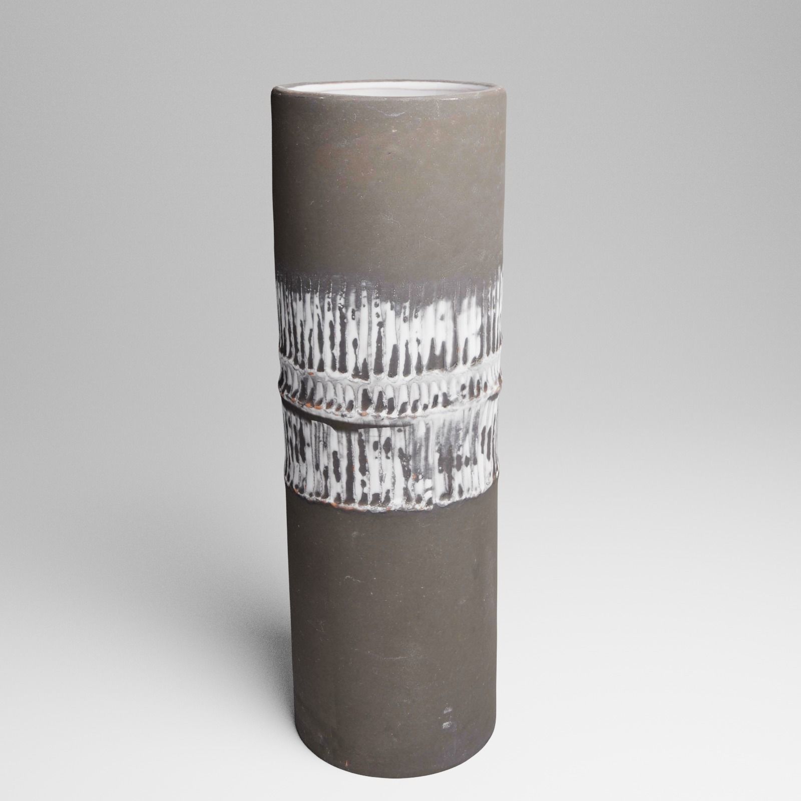 Ceramic Vintage Flower Vase 3d Scan 3D model_20