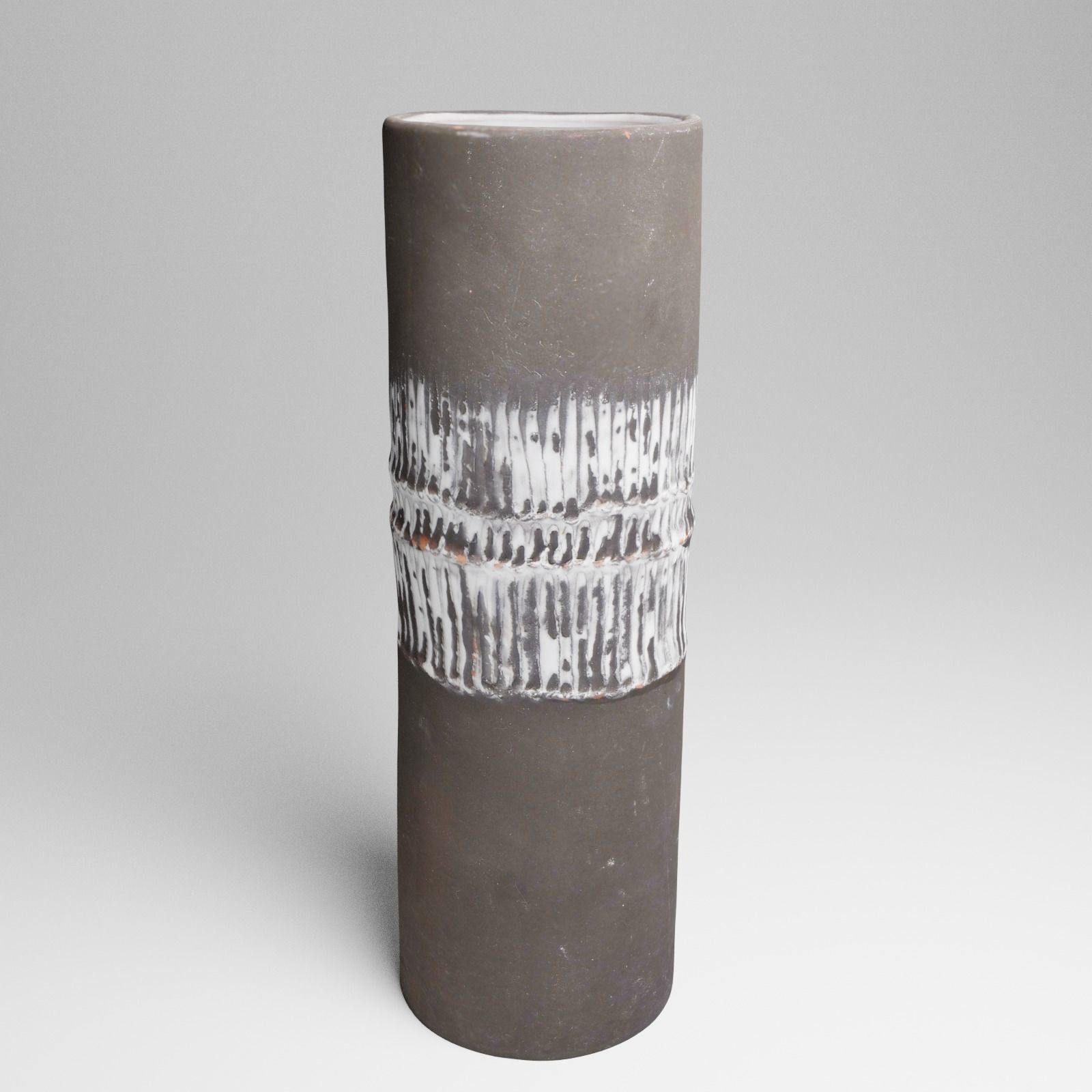 Ceramic Vintage Flower Vase 3d Scan 3D model_9