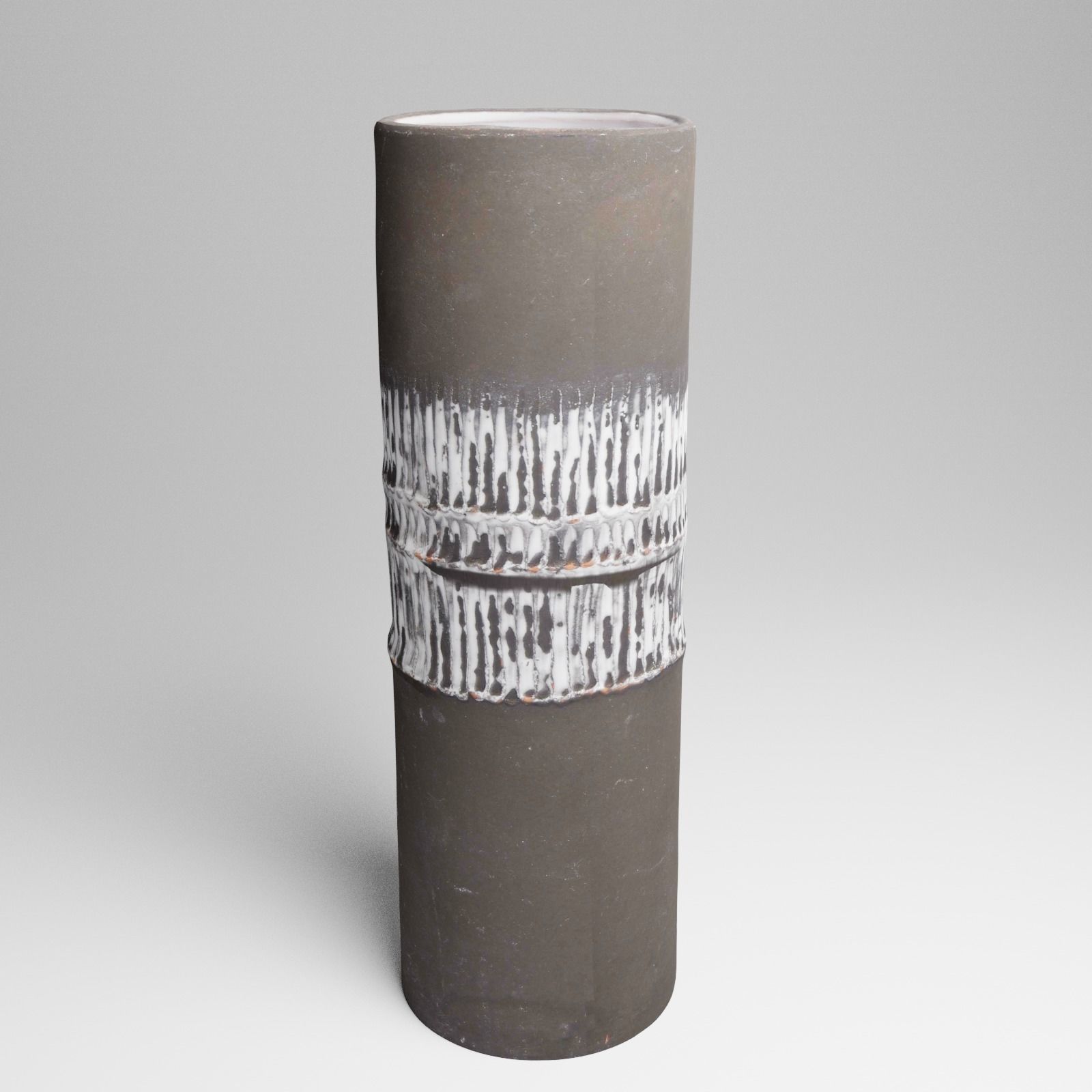 Ceramic Vintage Flower Vase 3d Scan 3D model_23