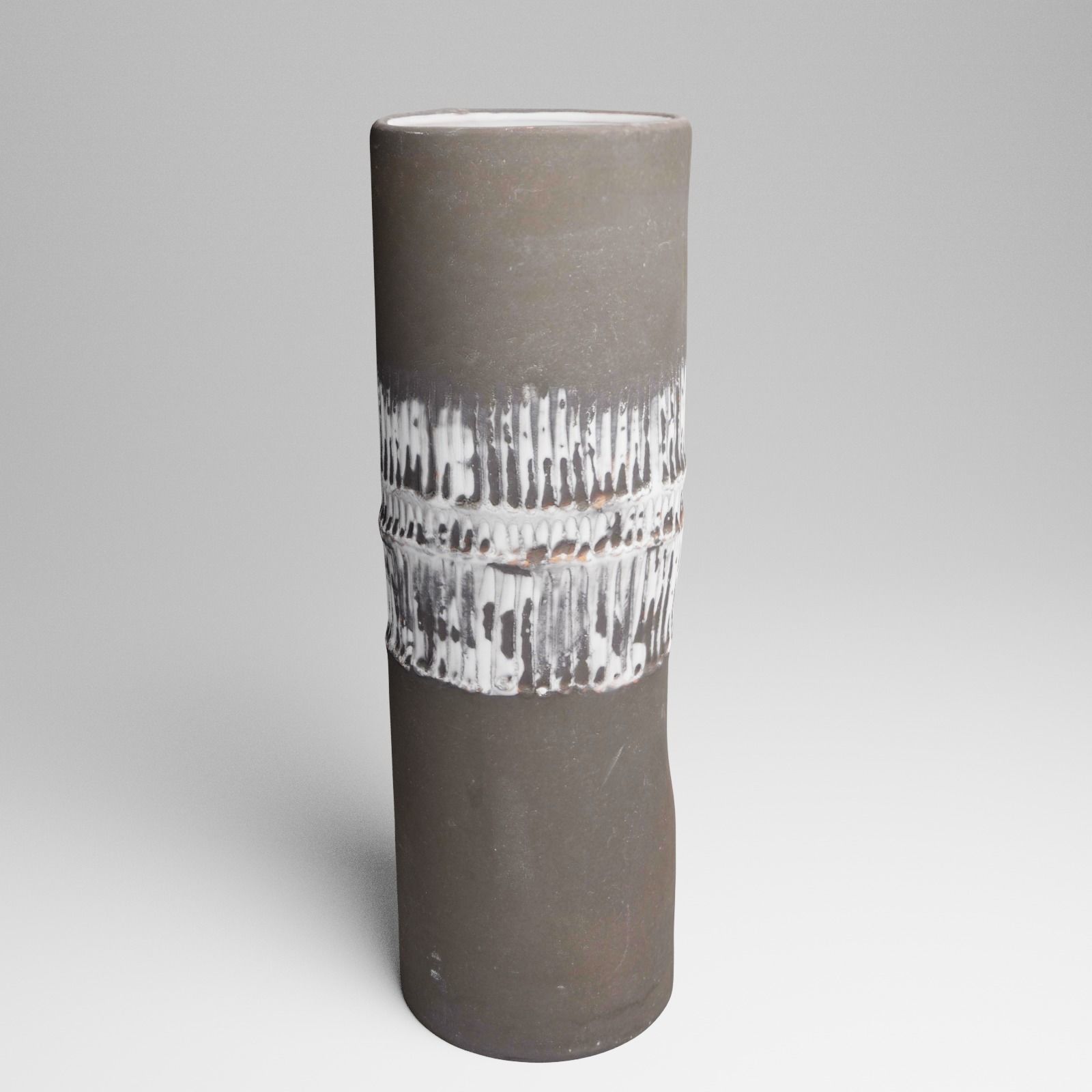 Ceramic Vintage Flower Vase 3d Scan 3D model_16