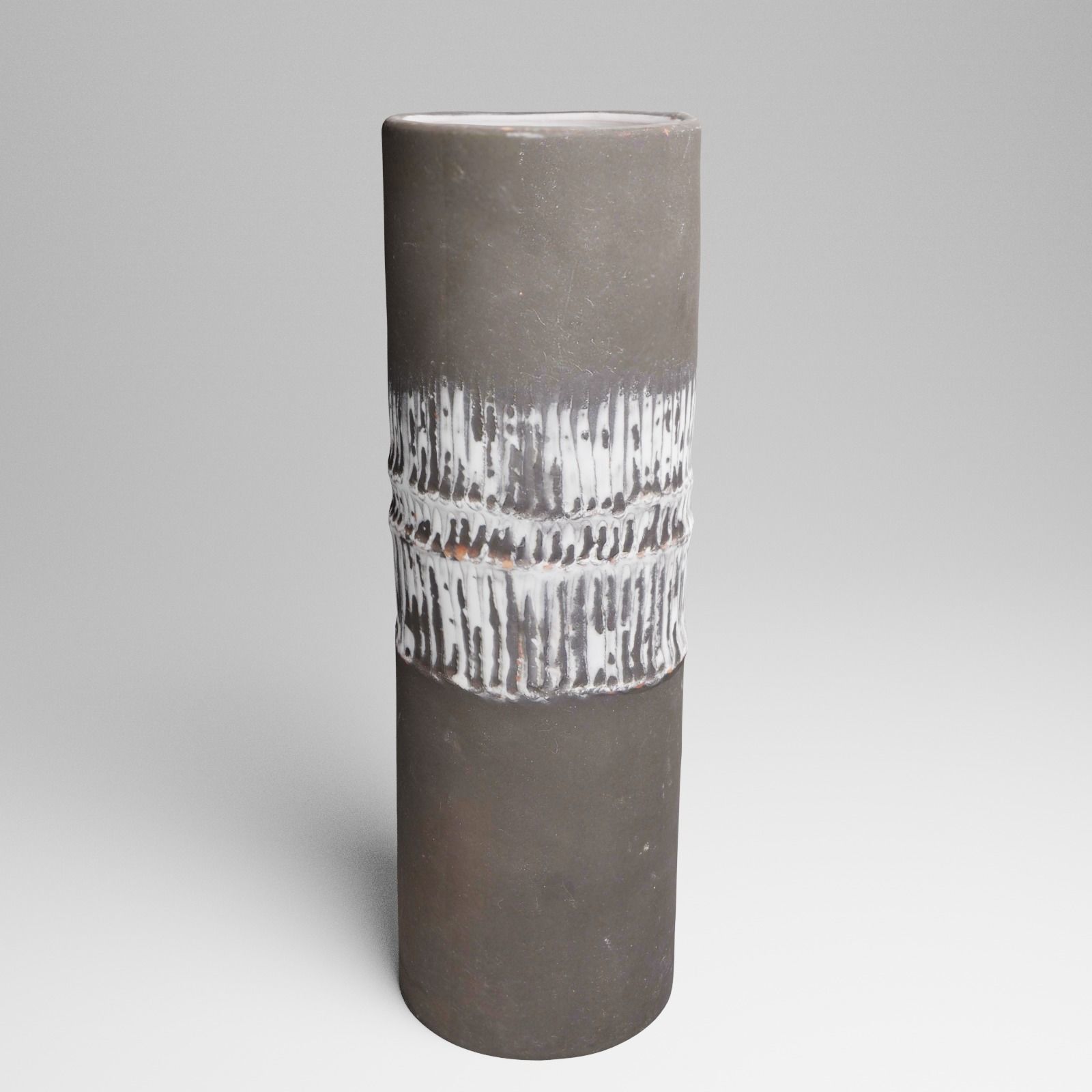 Ceramic Vintage Flower Vase 3d Scan 3D model_10