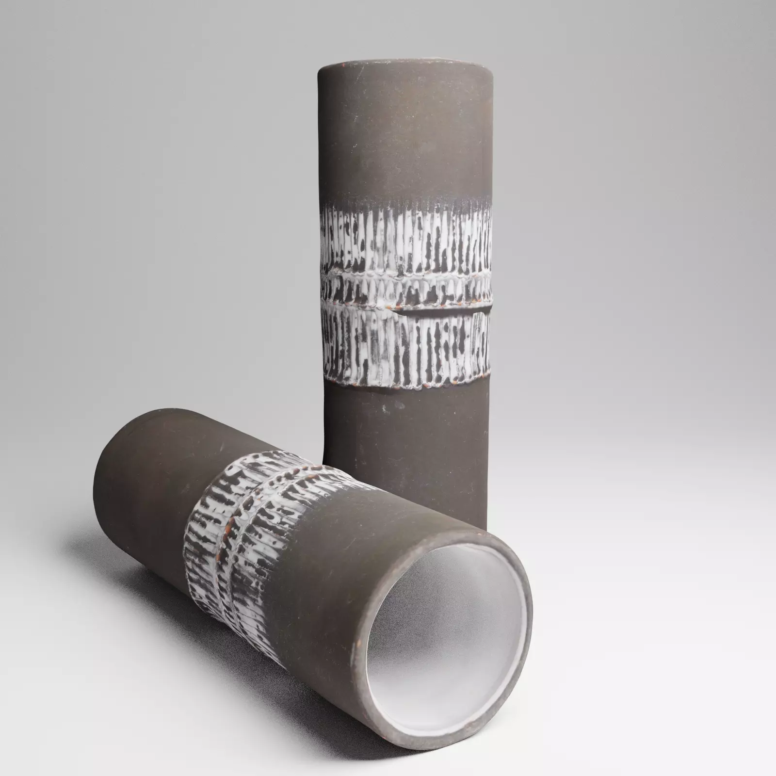 Ceramic Vintage Flower Vase 3d Scan 3D model_0