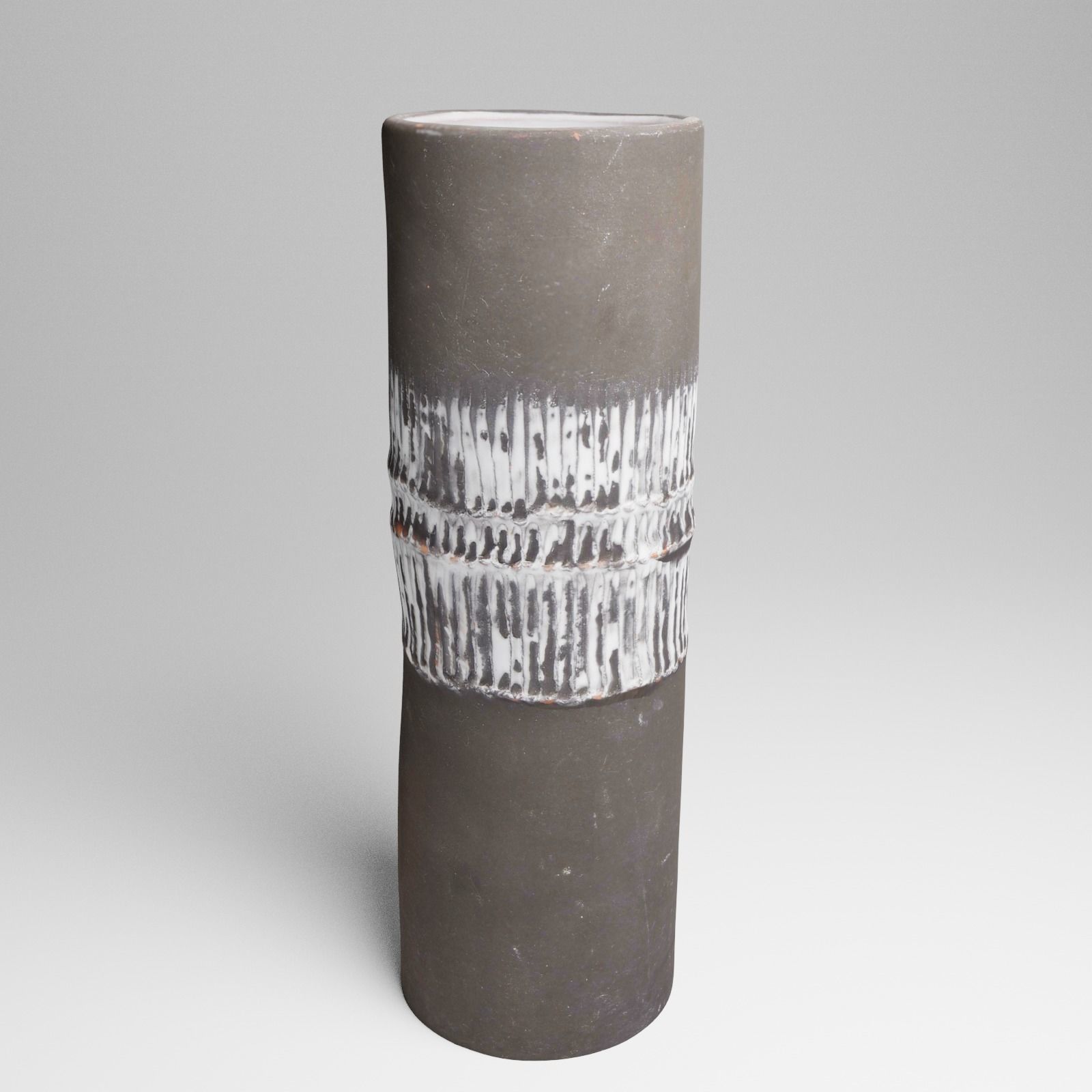 Ceramic Vintage Flower Vase 3d Scan 3D model_8