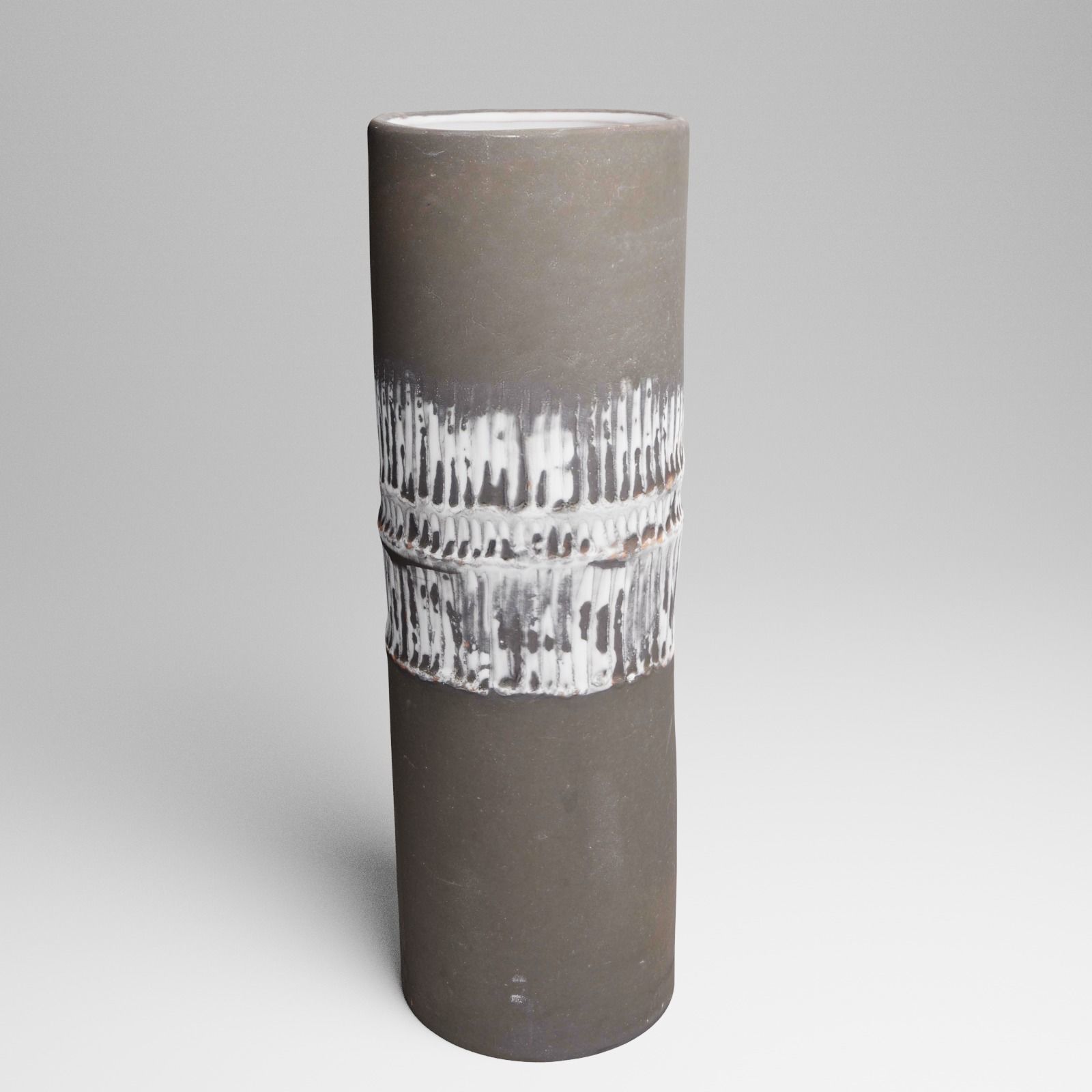 Ceramic Vintage Flower Vase 3d Scan 3D model_18