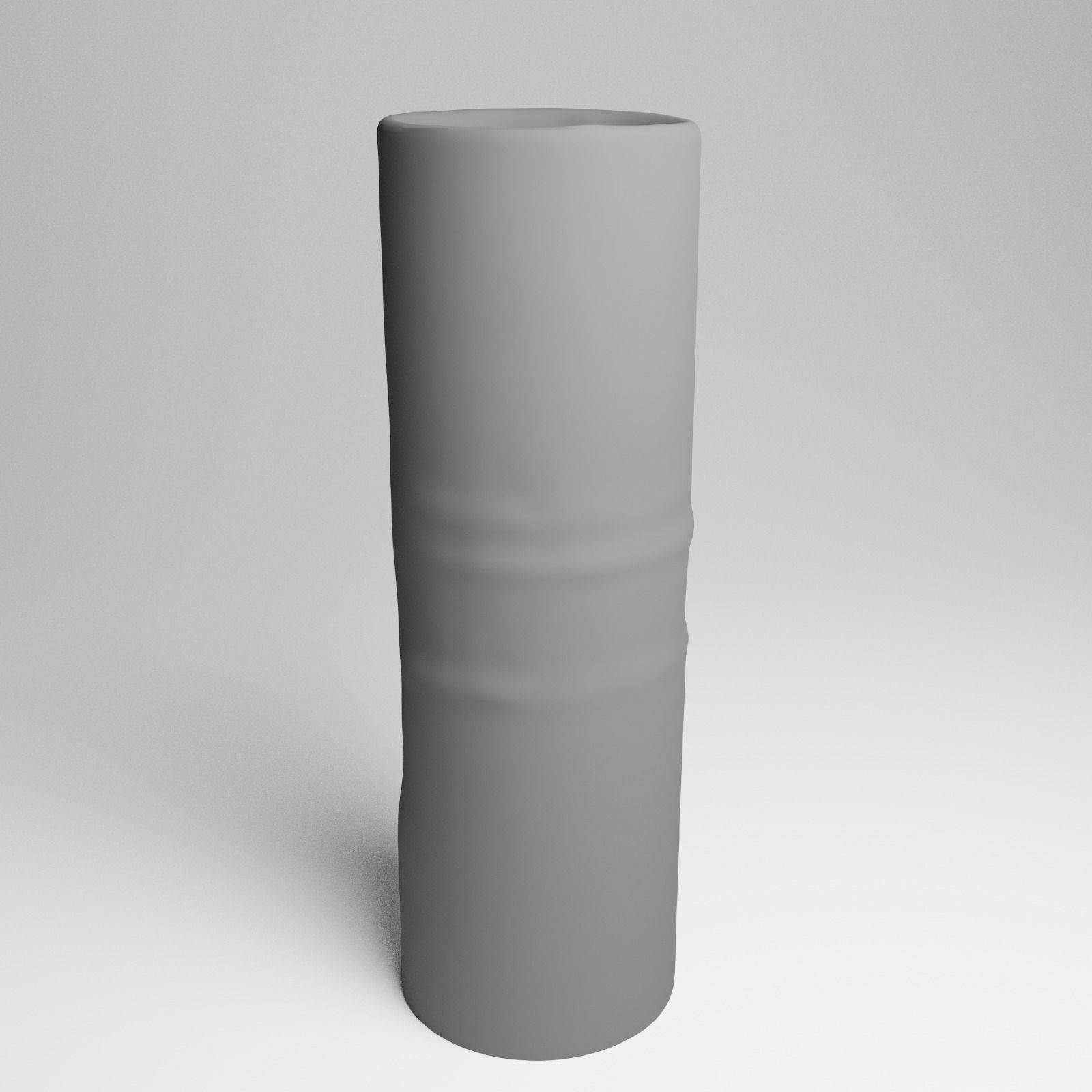 Ceramic Vintage Flower Vase 3d Scan 3D model_3